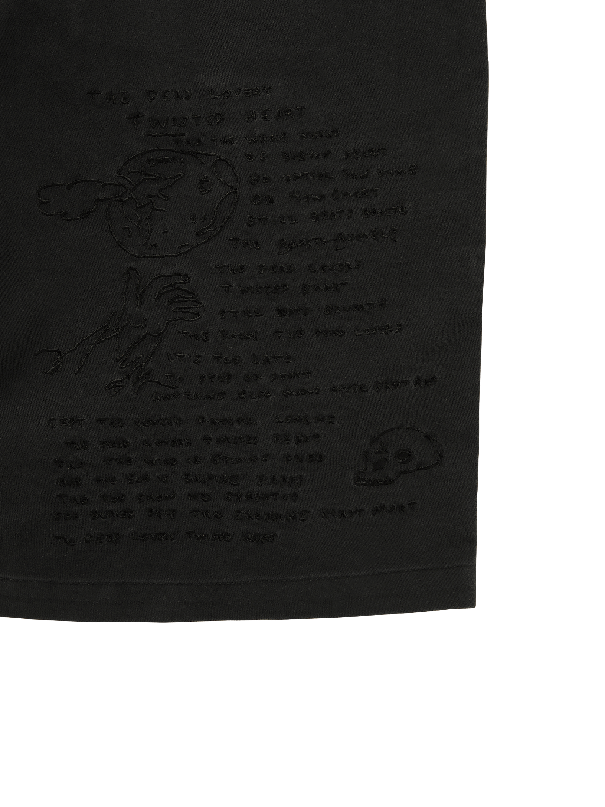 thisisneverthat - TNT Daniel Johnston Washed Short (black) product image 4 | TRAB K-Fashion Australia