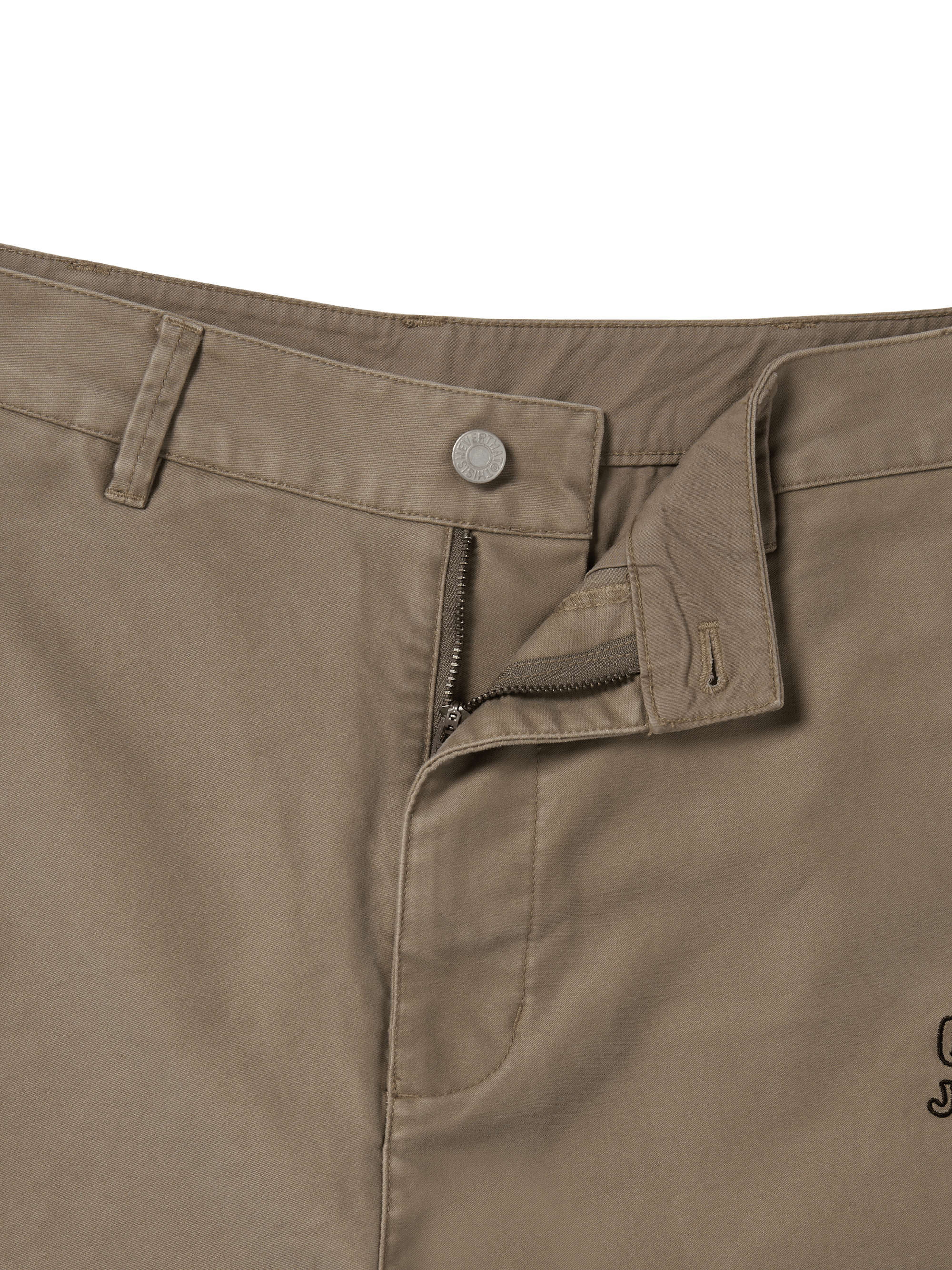 thisisneverthat - TNT Daniel Johnston Washed Short (khaki) product image 2 | TRAB K-Fashion Australia