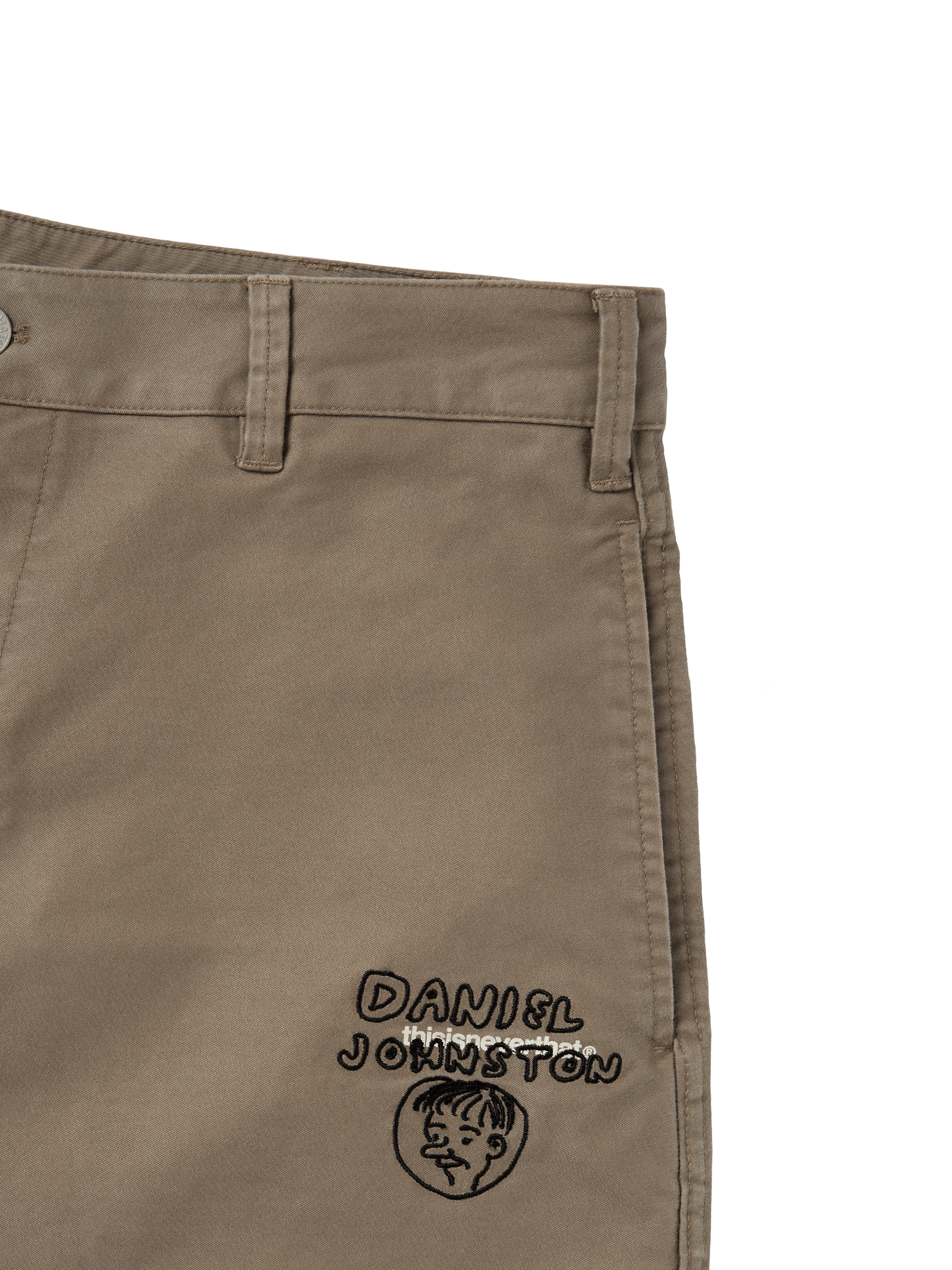 thisisneverthat - TNT Daniel Johnston Washed Short (khaki) product image 3 | TRAB K-Fashion Australia
