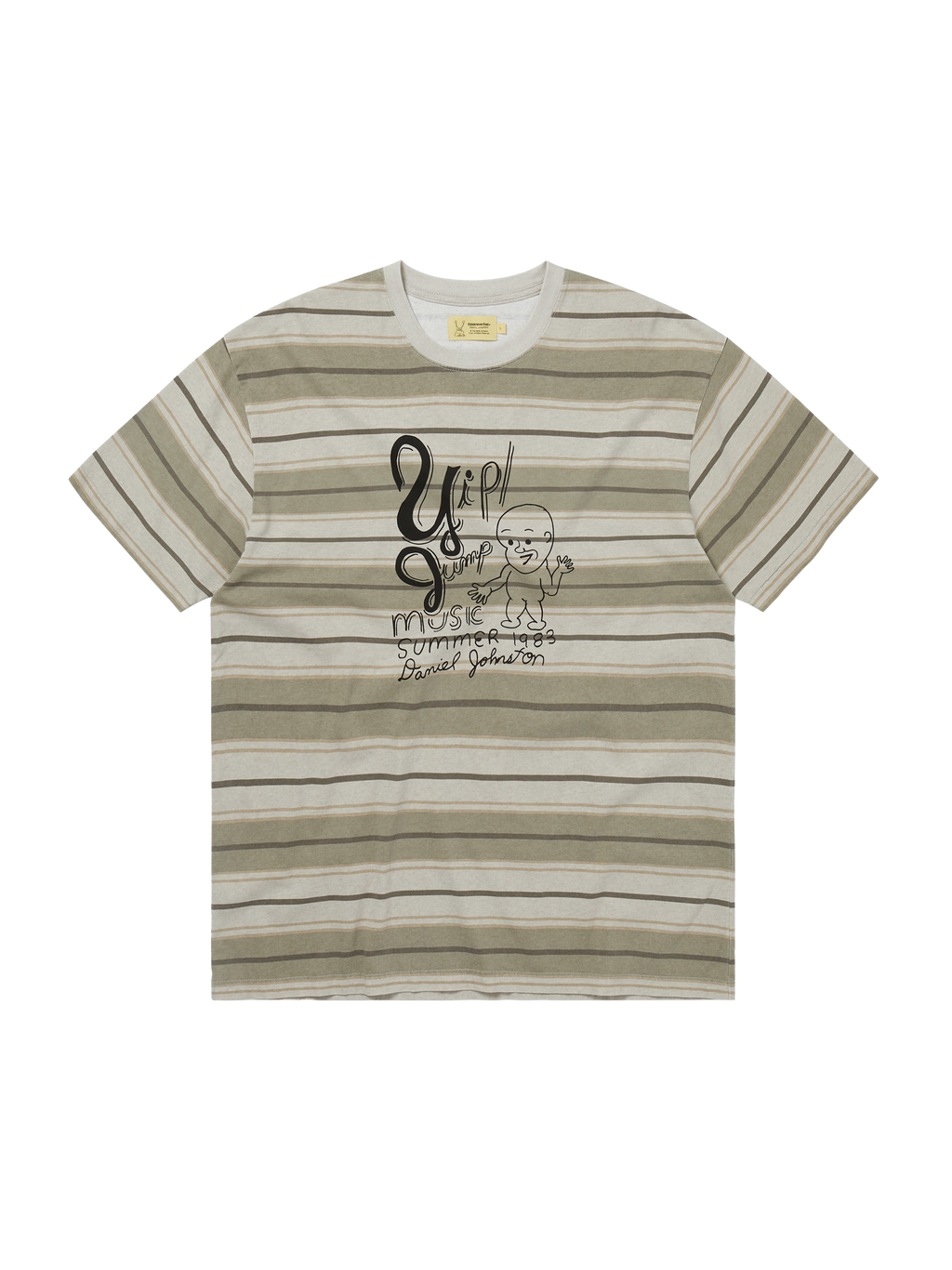 thisisneverthat - TNT Daniel Johnston Yip Jump Striped Tee (Beige) product image 1 | TRAB K-Fashion Australia