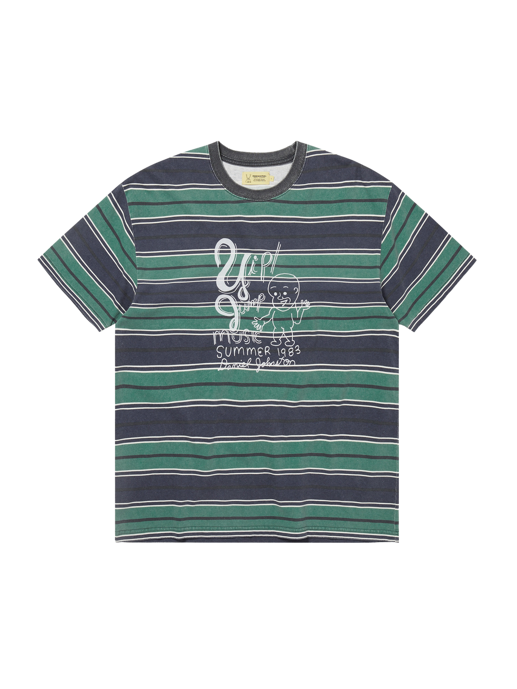 thisisneverthat - TNT Daniel Johnston Yip Jump Striped Tee (Navy) product image 1 | TRAB K-Fashion Australia