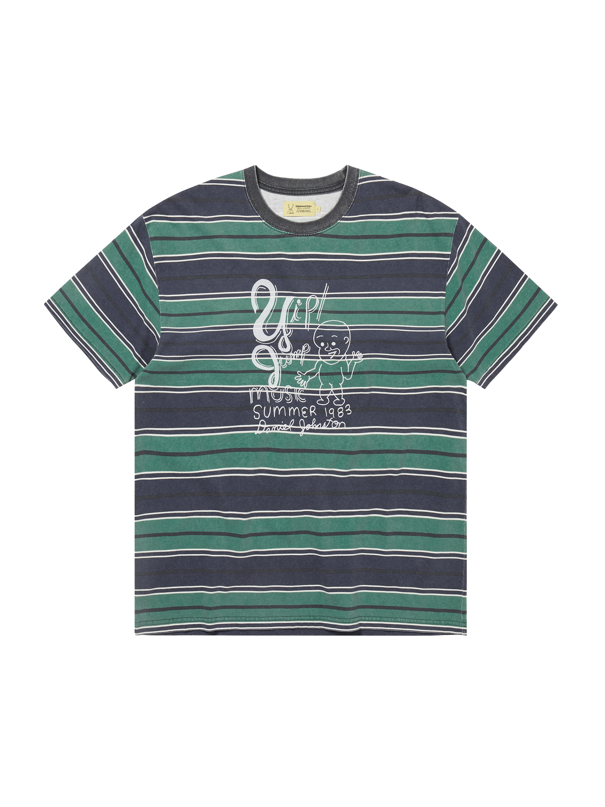 thisisneverthat - TNT Daniel Johnston Yip Jump Striped Tee (Navy) product image 1 | TRAB K-Fashion Australia