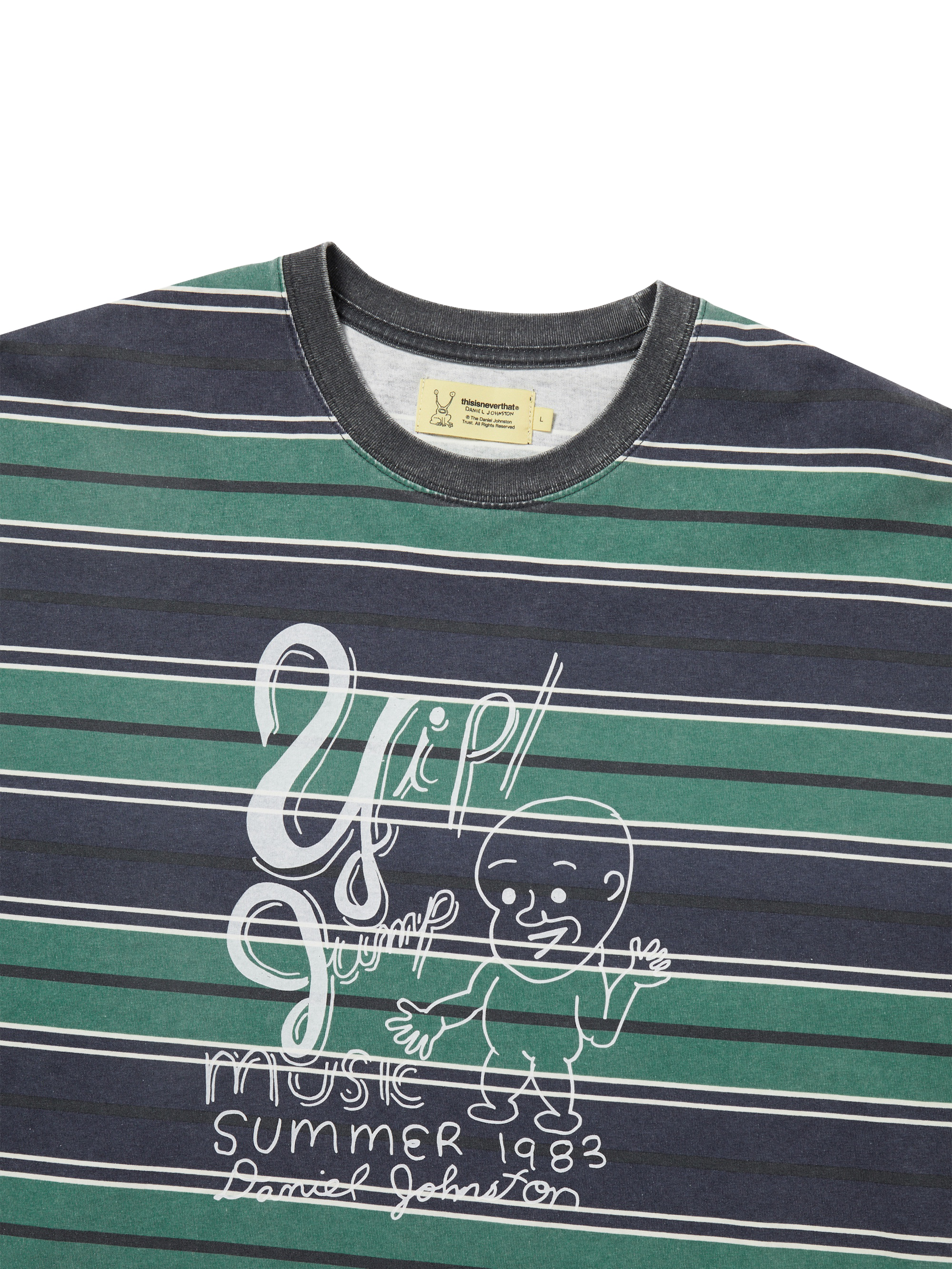 thisisneverthat - TNT Daniel Johnston Yip Jump Striped Tee (Navy) product image 2 | TRAB K-Fashion Australia