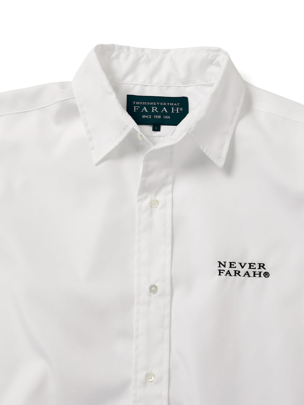 thisisneverthat - TNT FARAH Classic Shirt (White) product image 2 | TRAB K-Fashion Australia