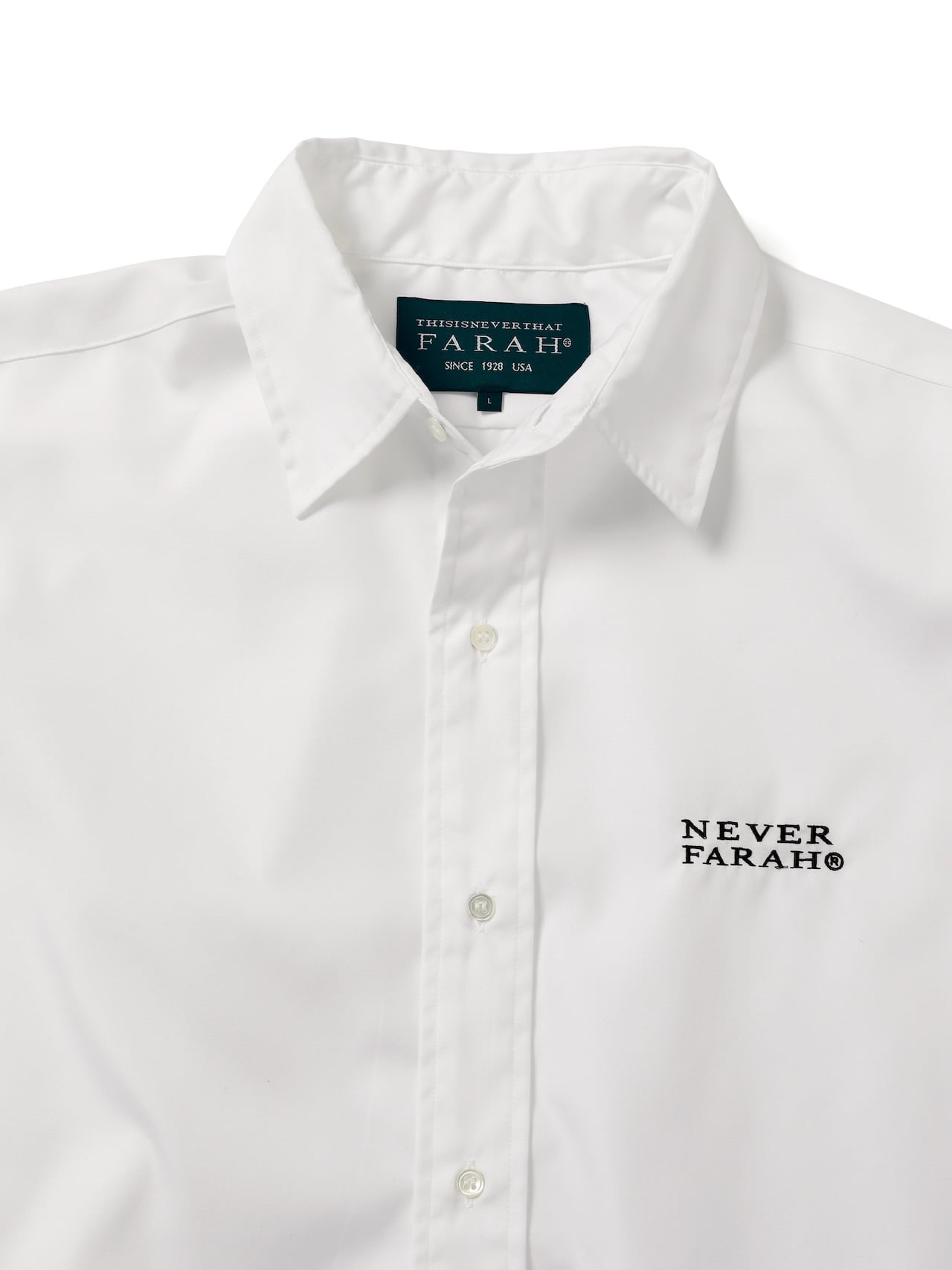 thisisneverthat - TNT FARAH Classic Shirt (White) product image 2 | TRAB K-Fashion Australia
