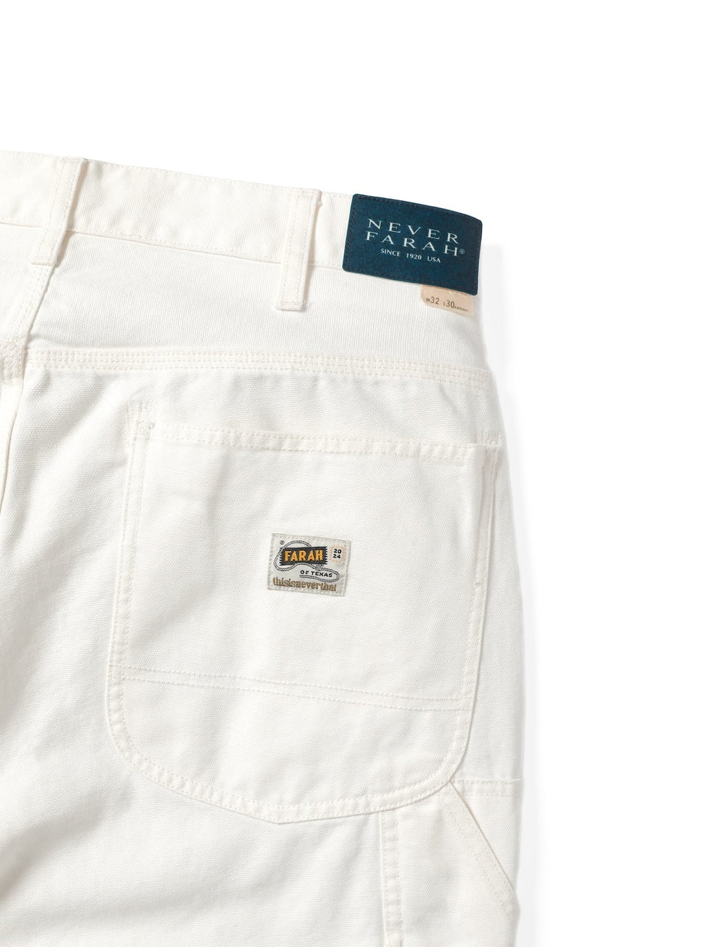 thisisneverthat - TNT FARAH Duck Painter Pants (white) product image 5 | TRAB K-Fashion Australia