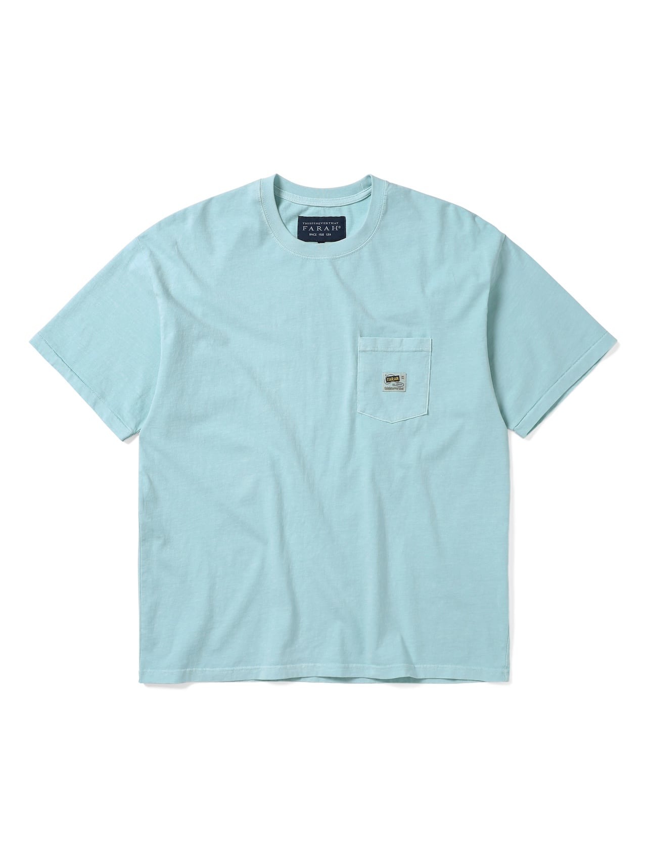 thisisneverthat - TNT FARAH Overdyed Pocket Tee Light (Blue) product image 1 | TRAB K-Fashion Australia