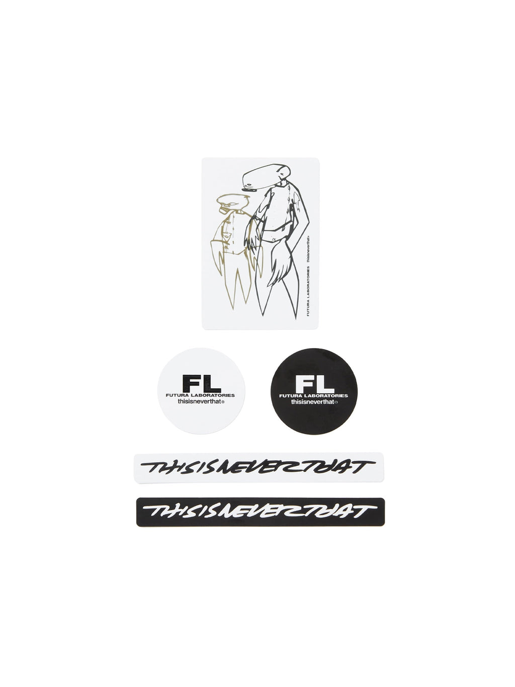 thisisneverthat - TNT FL Sticker (White/Black) product image 2 | TRAB K-Fashion Australia