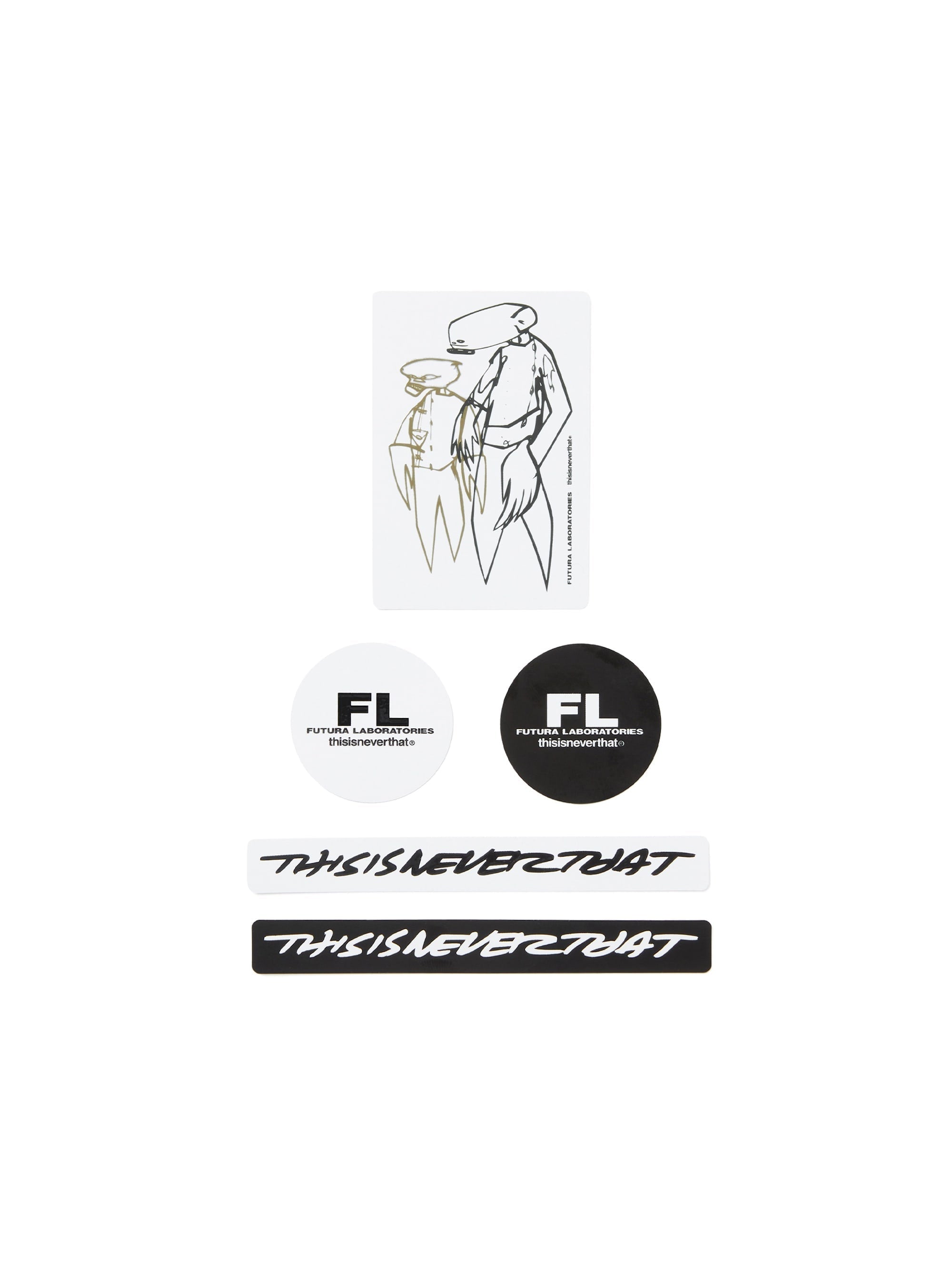 thisisneverthat - TNT FL Sticker (White/Black) product image 2 | TRAB K-Fashion Australia