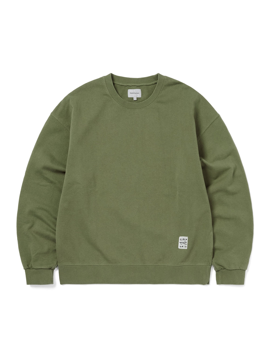 thisisneverthat - TNT Faded Crewneck Moss (Green) product image 1 | TRAB K-Fashion Australia