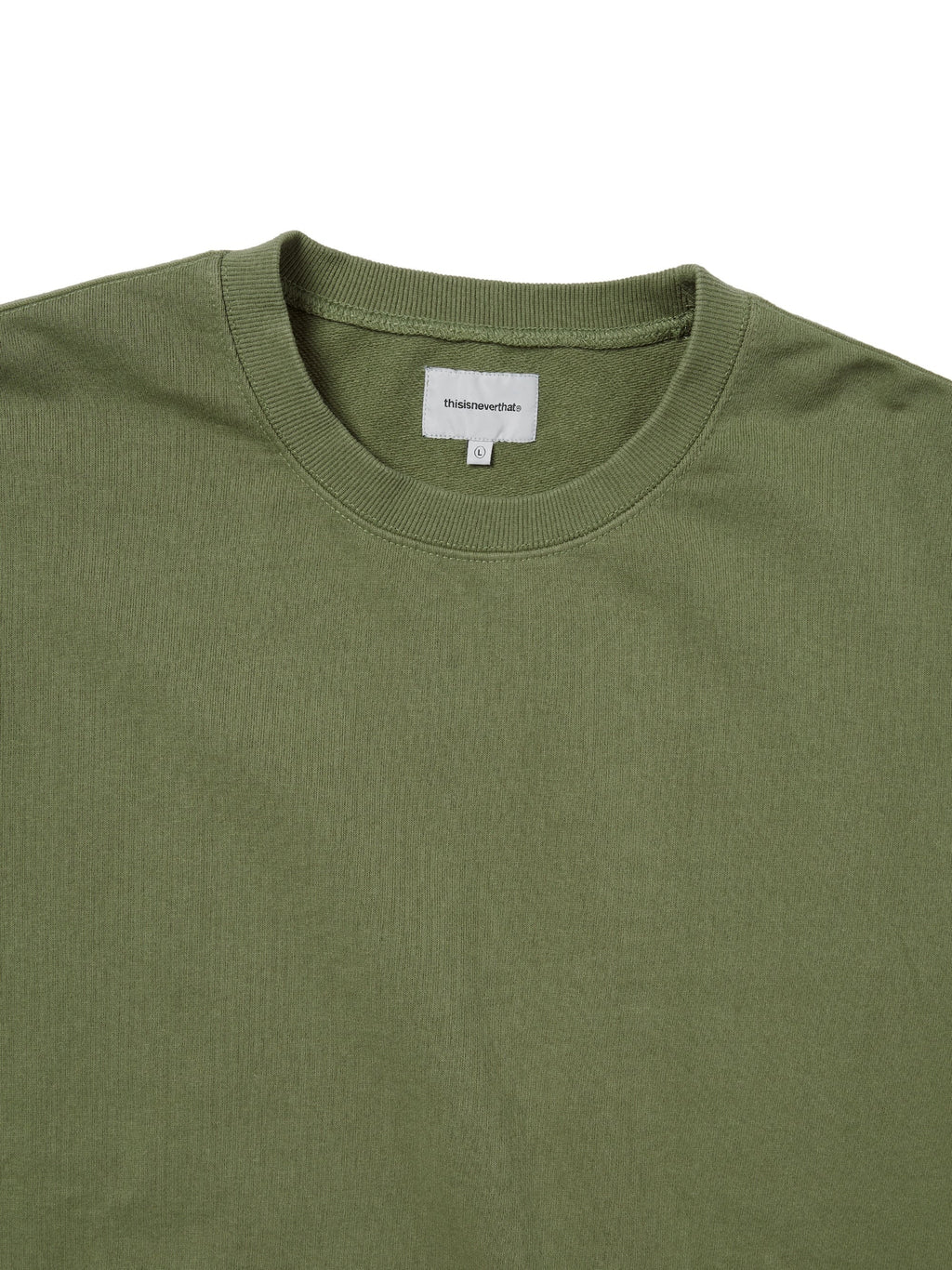 thisisneverthat - TNT Faded Crewneck Moss (Green) product image 2 | TRAB K-Fashion Australia