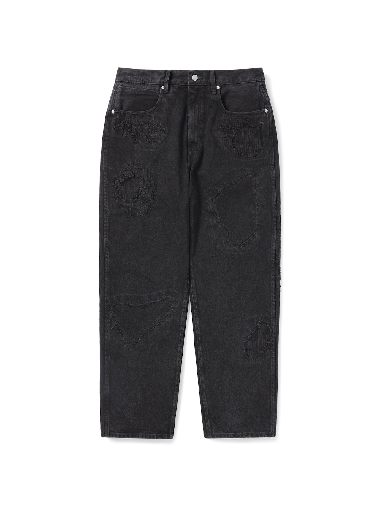 thisisneverthat - TNT Felix Damaged Jeans (Black) product image 1 | TRAB K-Fashion Australia