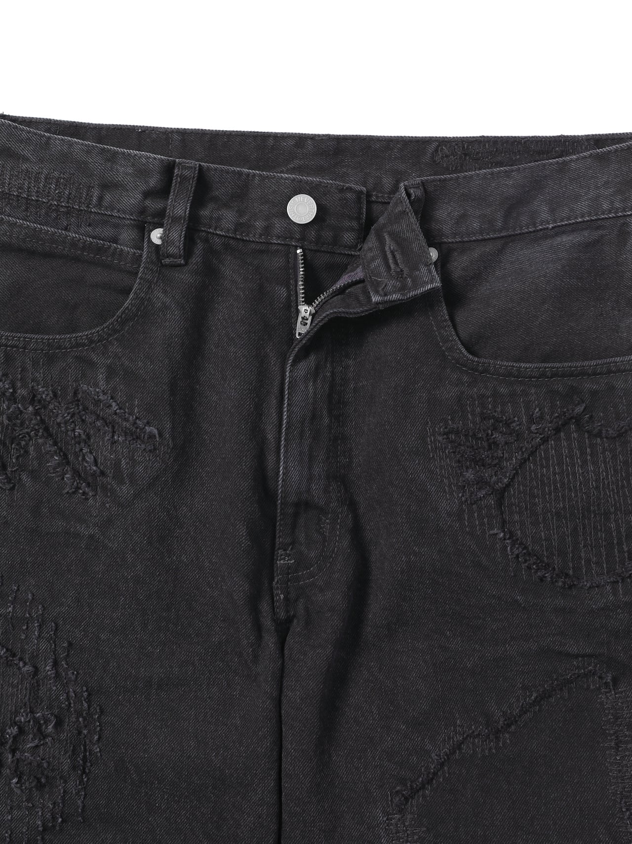 thisisneverthat - TNT Felix Damaged Jeans (Black) product image 2 | TRAB K-Fashion Australia