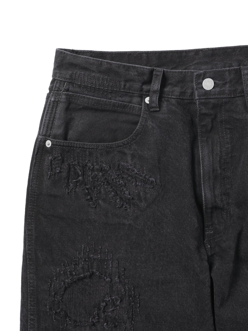 thisisneverthat - TNT Felix Damaged Jeans (Black) product image 3 | TRAB K-Fashion Australia