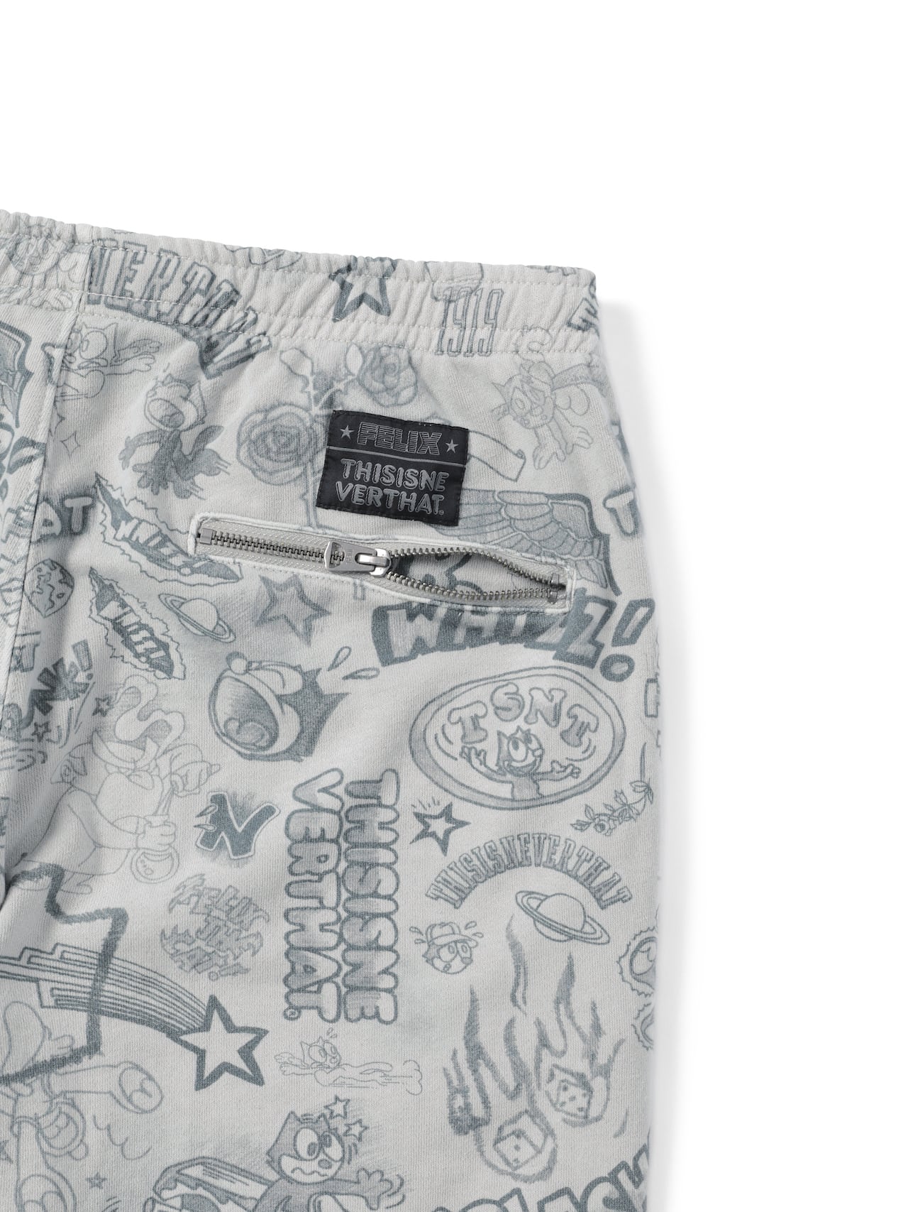 thisisneverthat - TNT Felix Graffiti Sweatpant (Grey) product image 5 | TRAB K-Fashion Australia