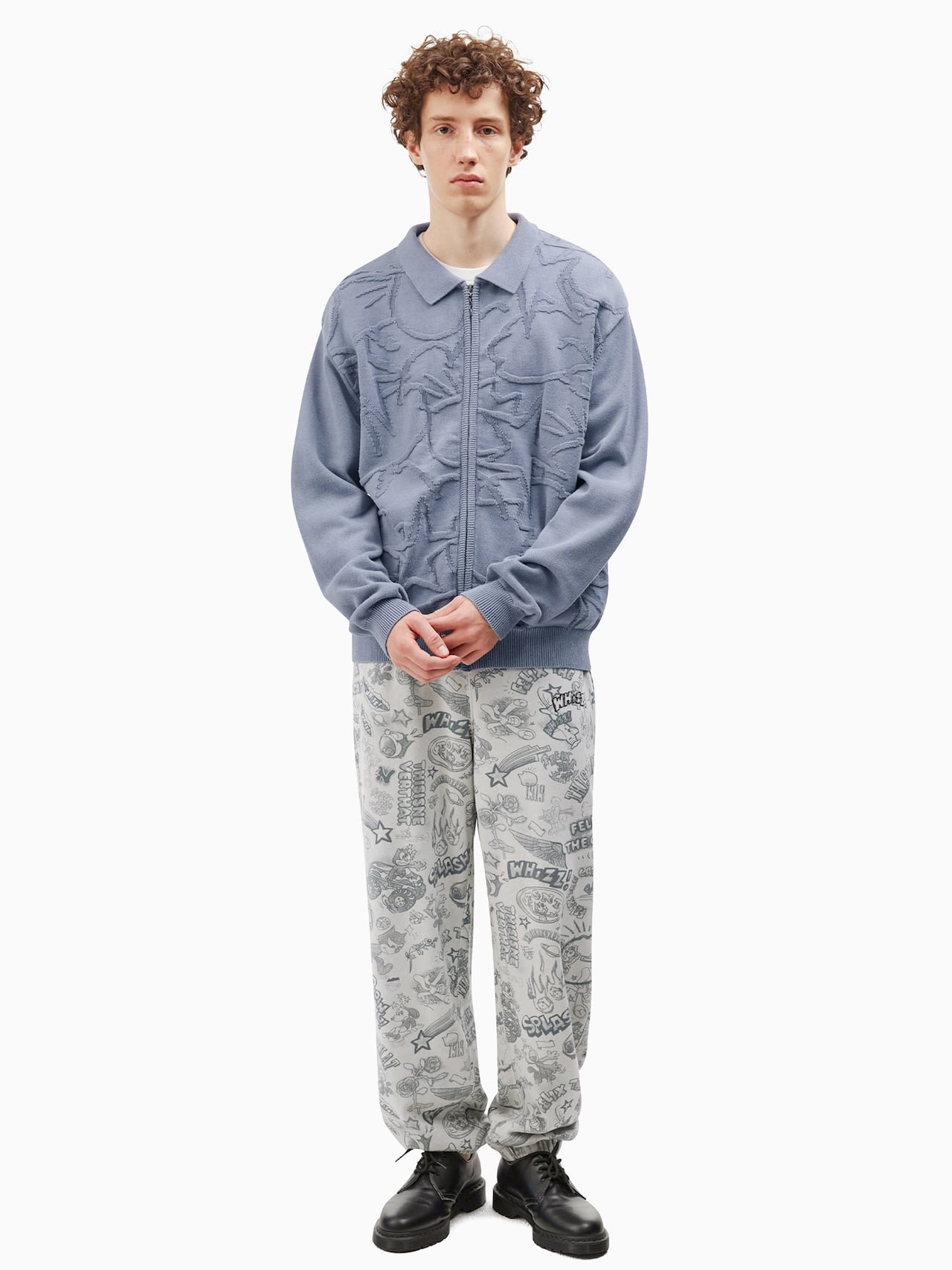 thisisneverthat - TNT Felix Graffiti Sweatpant (Grey) product image 7 | TRAB K-Fashion Australia