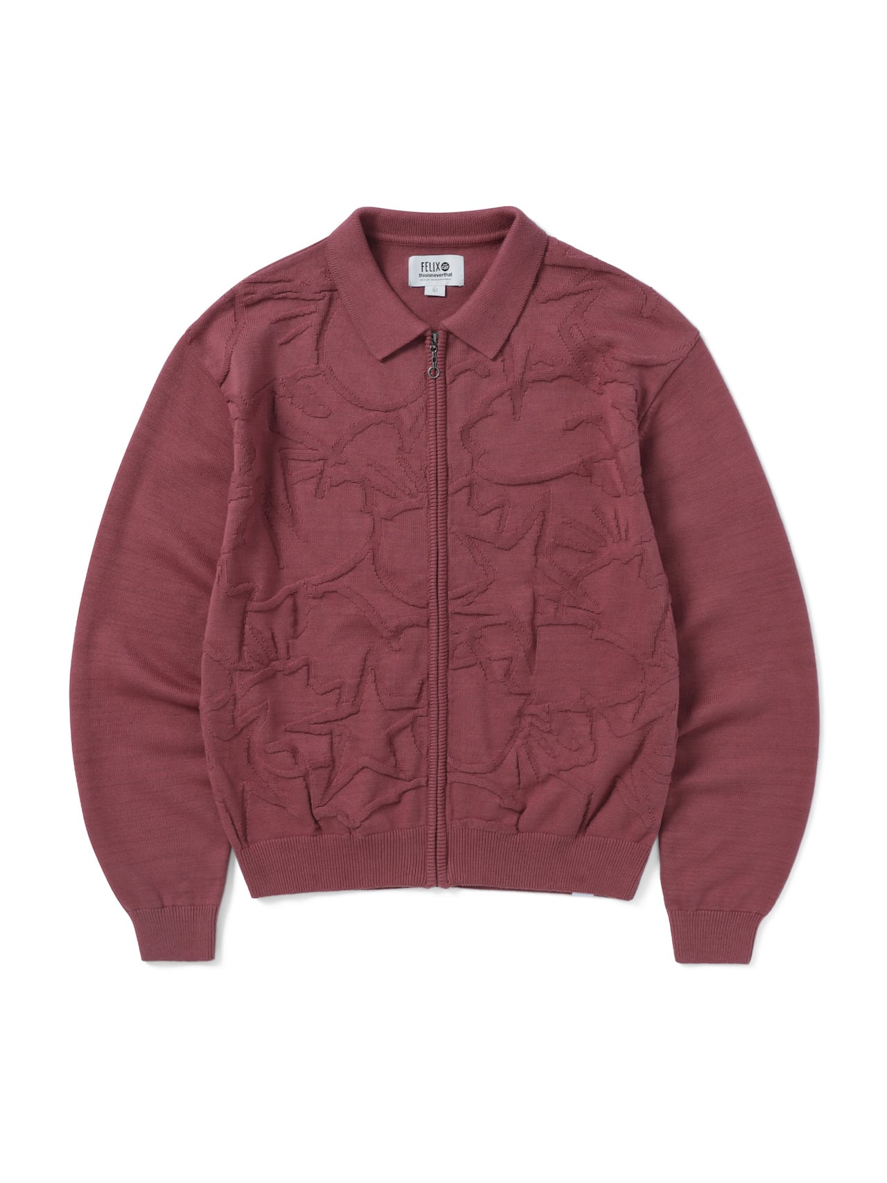 thisisneverthat - TNT Felix Overdyed Knit (Rose) product image 1 | TRAB K-Fashion Australia
