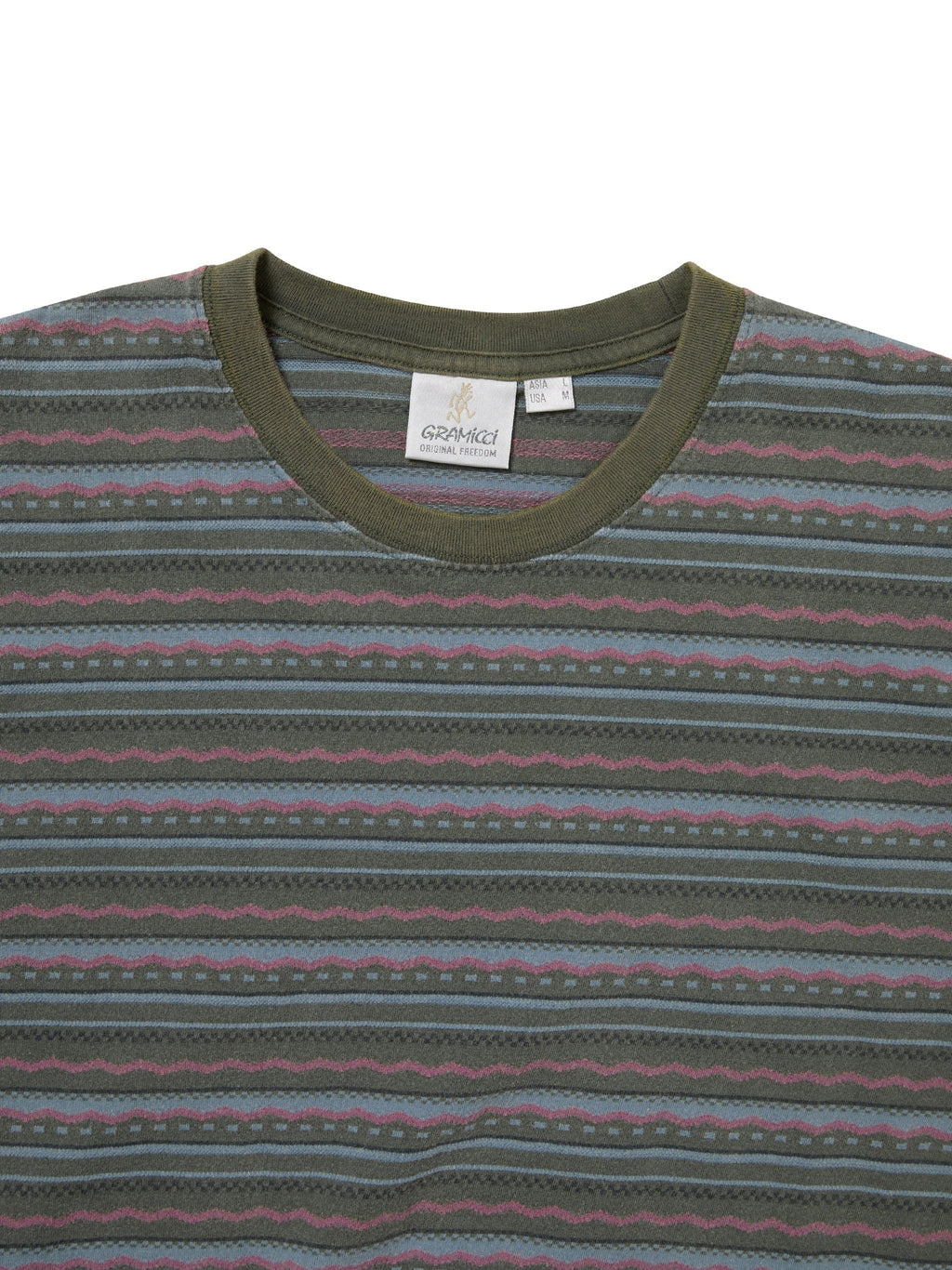 thisisneverthat - Tnt Gramicci Faded Striped Tee (Sage) product image 2 | TRAB K-Fashion Australia
