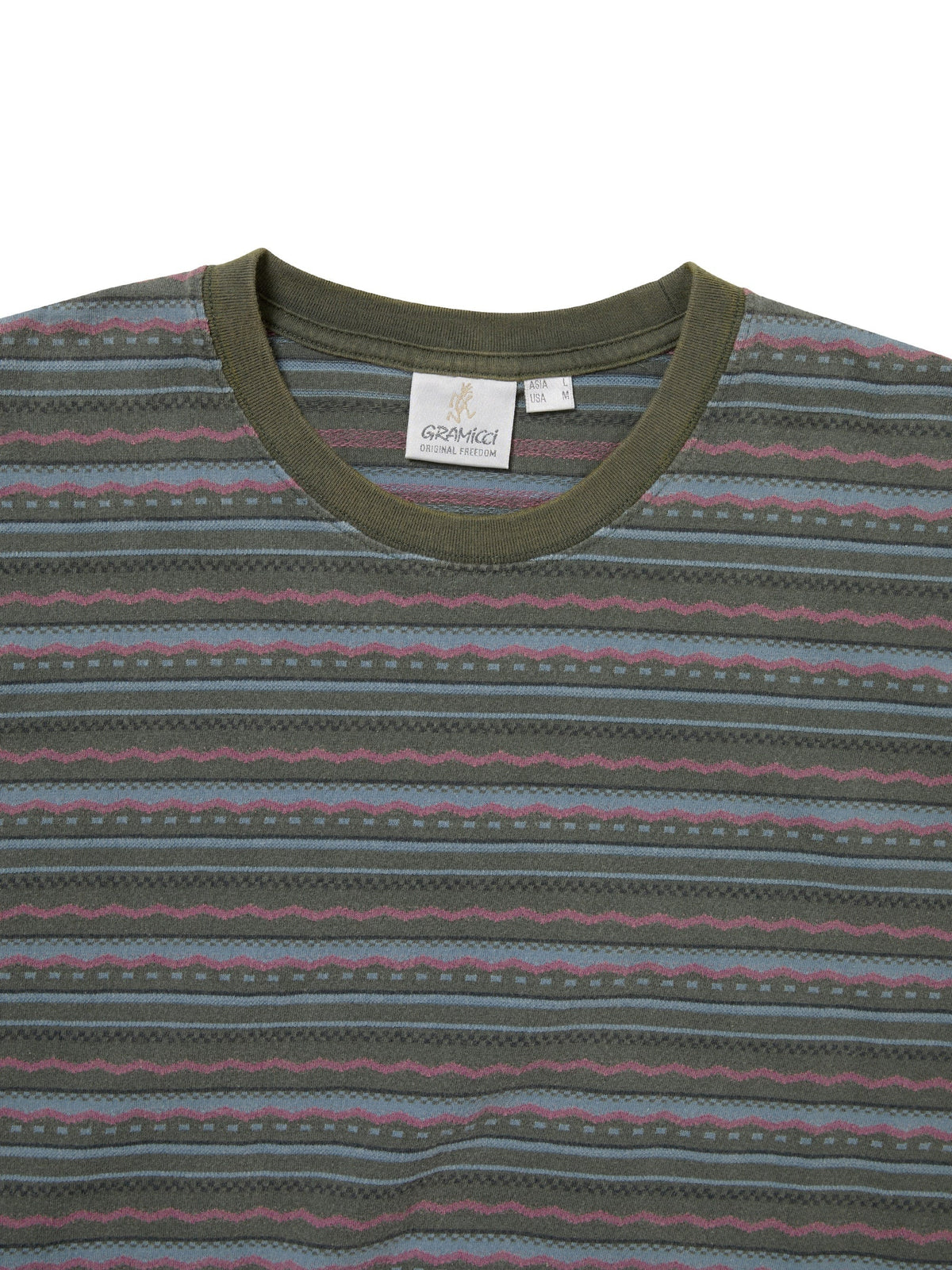 thisisneverthat - Tnt Gramicci Faded Striped Tee (Sage) product image 2 | TRAB K-Fashion Australia