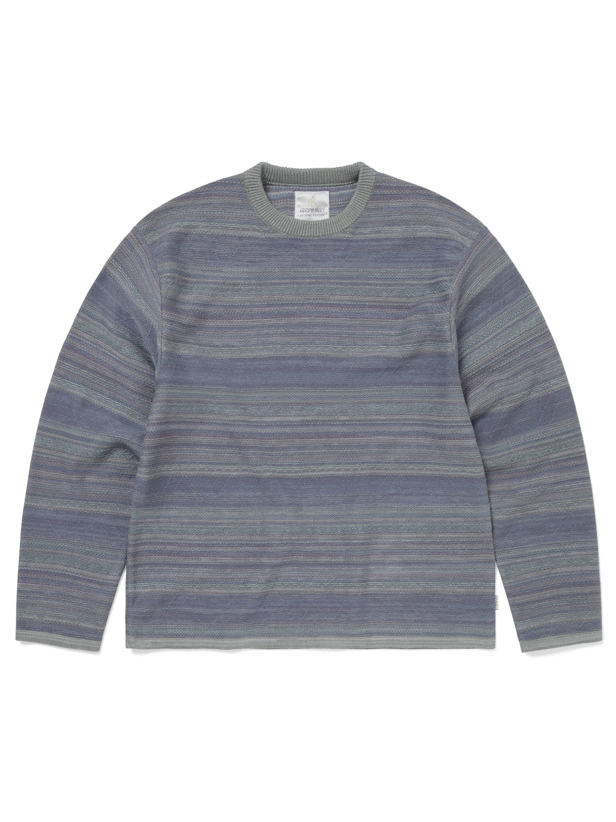 thisisneverthat - Tnt Gramicci Pattern Knit Crew (Sage) product image 1 | TRAB K-Fashion Australia
