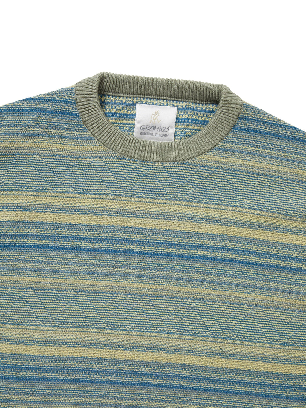 thisisneverthat - Tnt Gramicci Pattern Knit Crew (Yellow) product image 2 | TRAB K-Fashion Australia