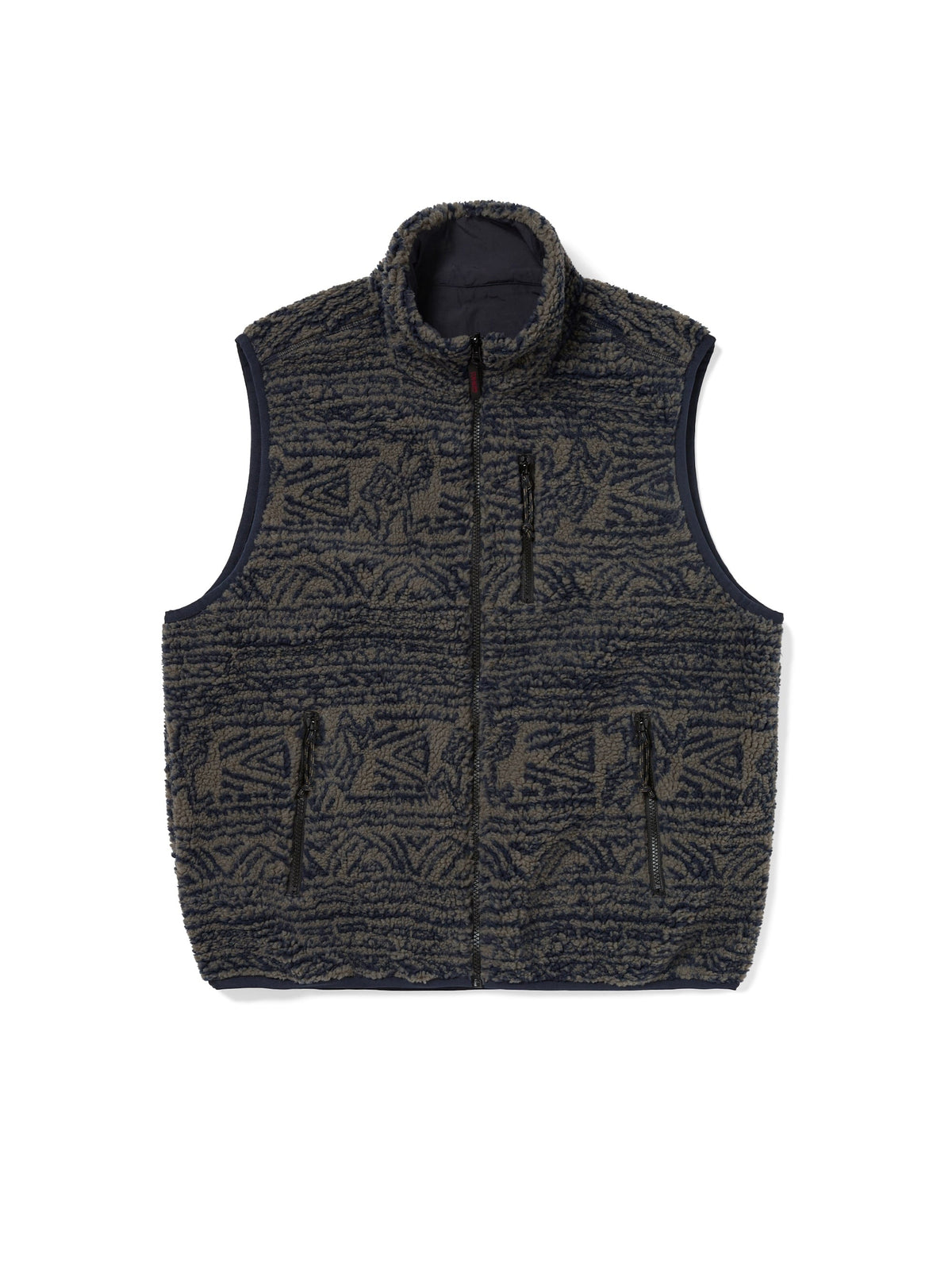 thisisneverthat - Tnt Gramicci Reversible Fleece Vest (Dark Navy) product image 1 | TRAB K-Fashion Australia