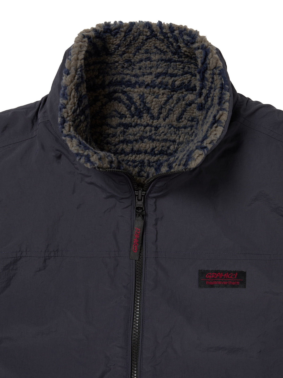 thisisneverthat - Tnt Gramicci Reversible Fleece Vest (Dark Navy) product image 4 | TRAB K-Fashion Australia