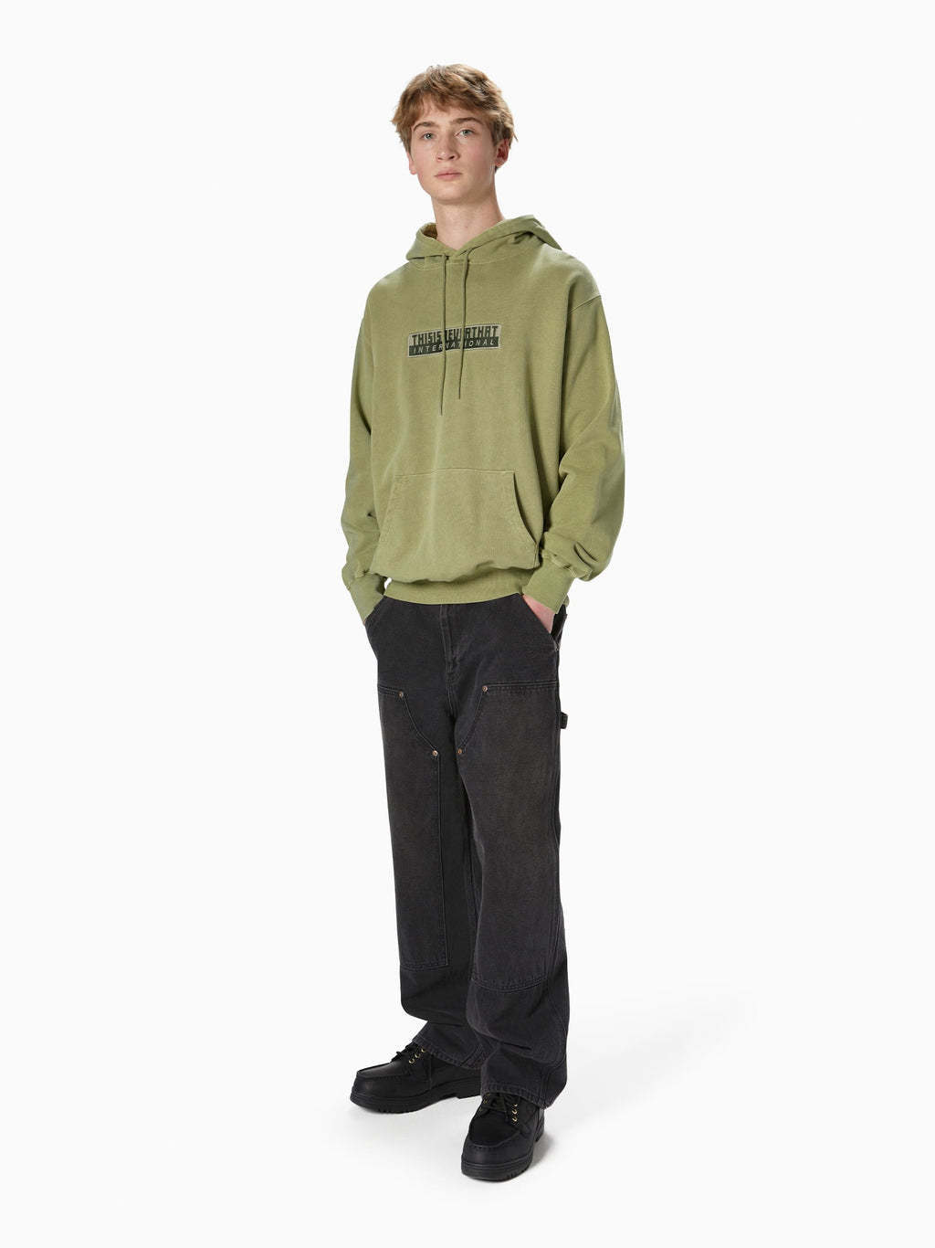 thisisneverthat - TNT International Hoodie Light (Moss) product image 4 | TRAB K-Fashion Australia