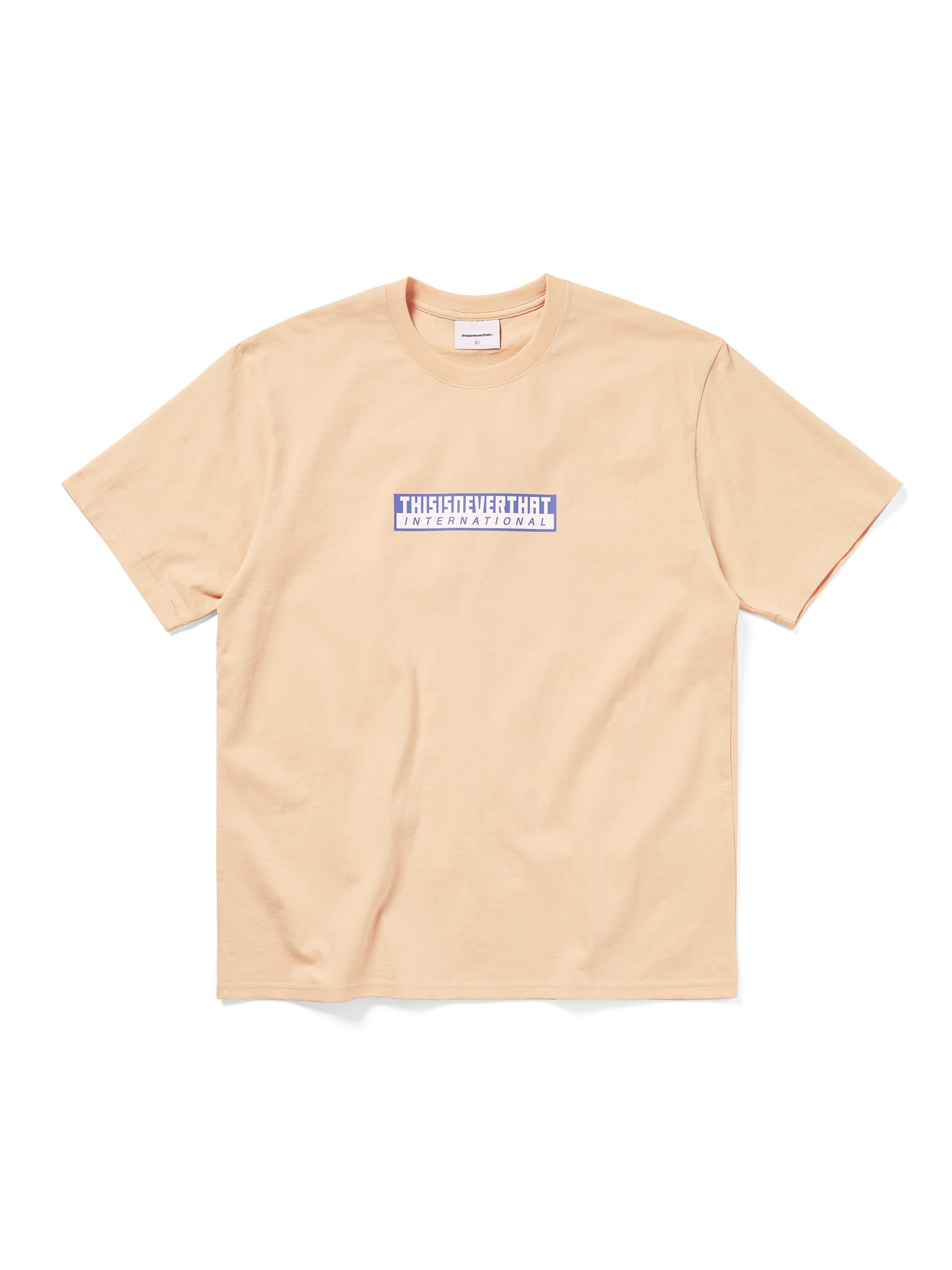 thisisneverthat - TNT International Tee (Apricot) product image 1 | TRAB K-Fashion Australia