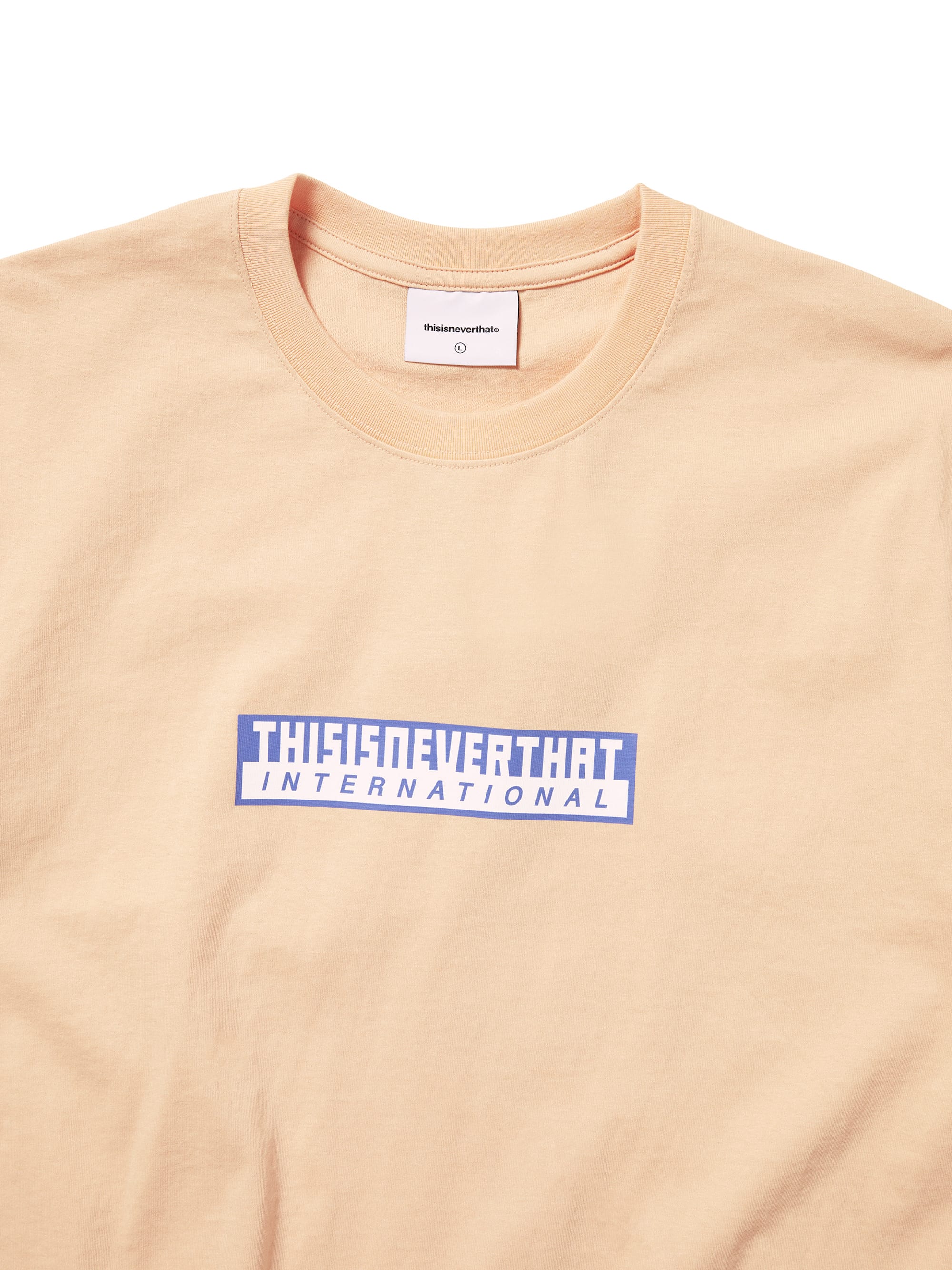 thisisneverthat - TNT International Tee (Apricot) product image 2 | TRAB K-Fashion Australia