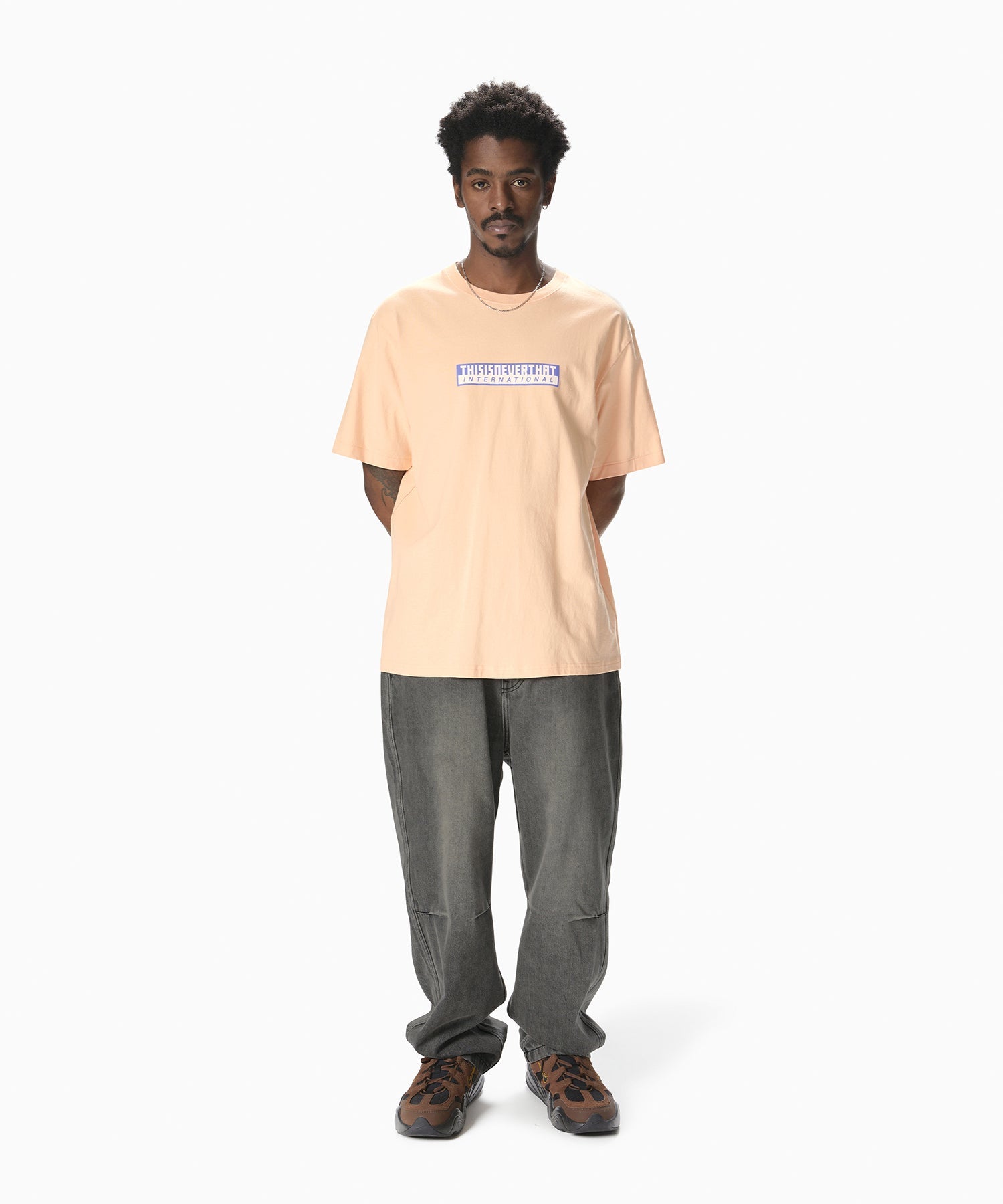thisisneverthat - TNT International Tee (Apricot) product image 4 | TRAB K-Fashion Australia