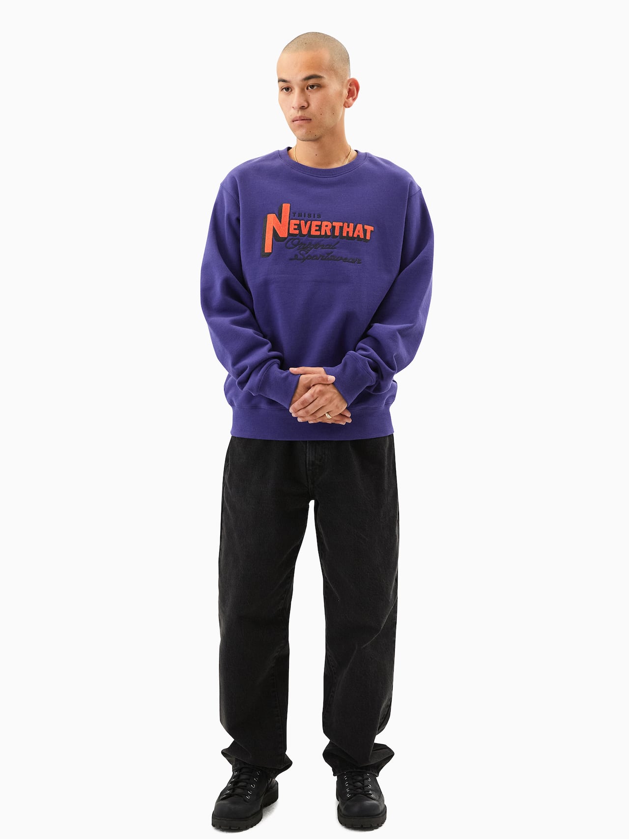 thisisneverthat - TNT League Crewneck (Purple) product image 5 | TRAB K-Fashion Australia