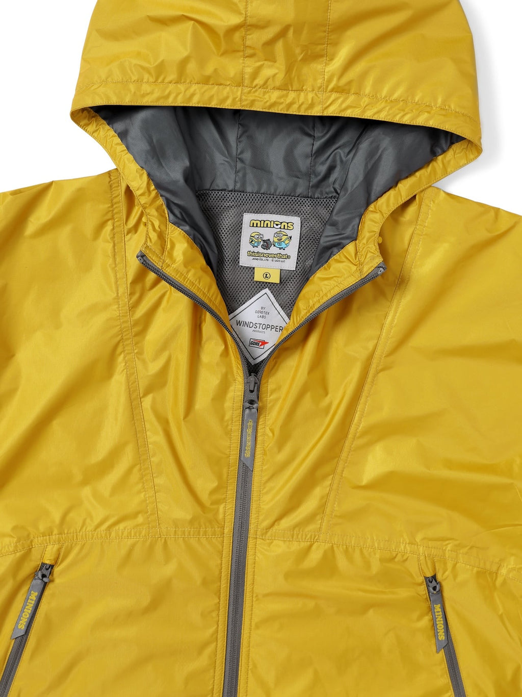 thisisneverthat - TNT MINIONS WINDSTOPPER® Wind Jacket (Yellow) product image 2 | TRAB K-Fashion Australia