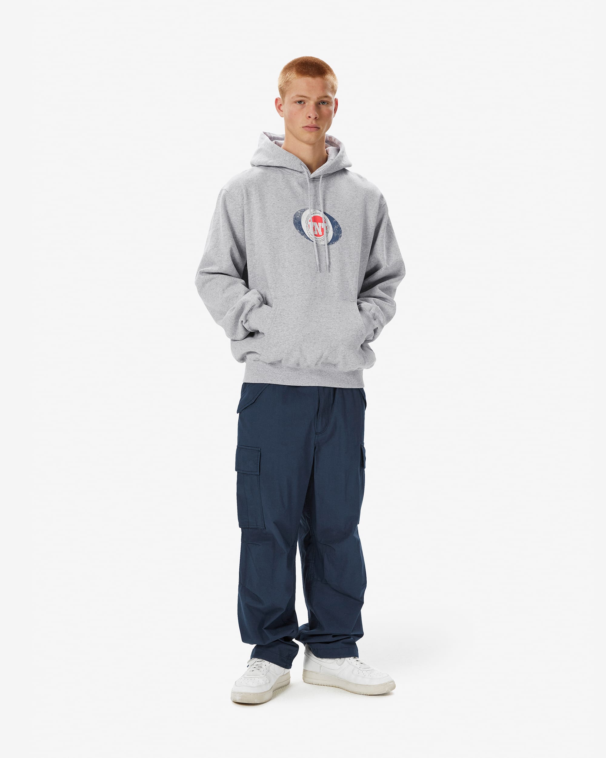 thisisneverthat - TNT Oval Hoodie (Heather Grey) product image 6 | TRAB K-Fashion Australia