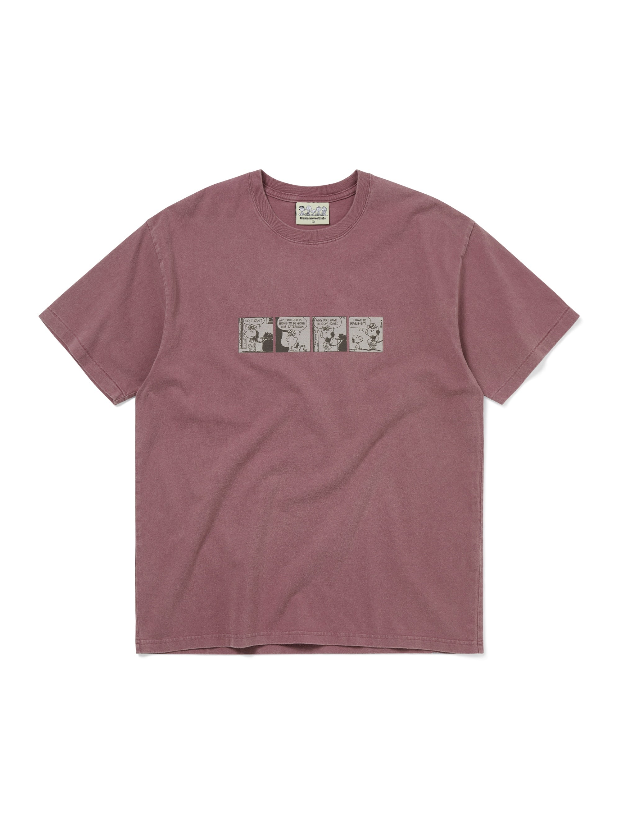 thisisneverthat - TNT PEANUTS Comic Strip Tee (Fuchsia) product image 1 | TRAB K-Fashion Australia
