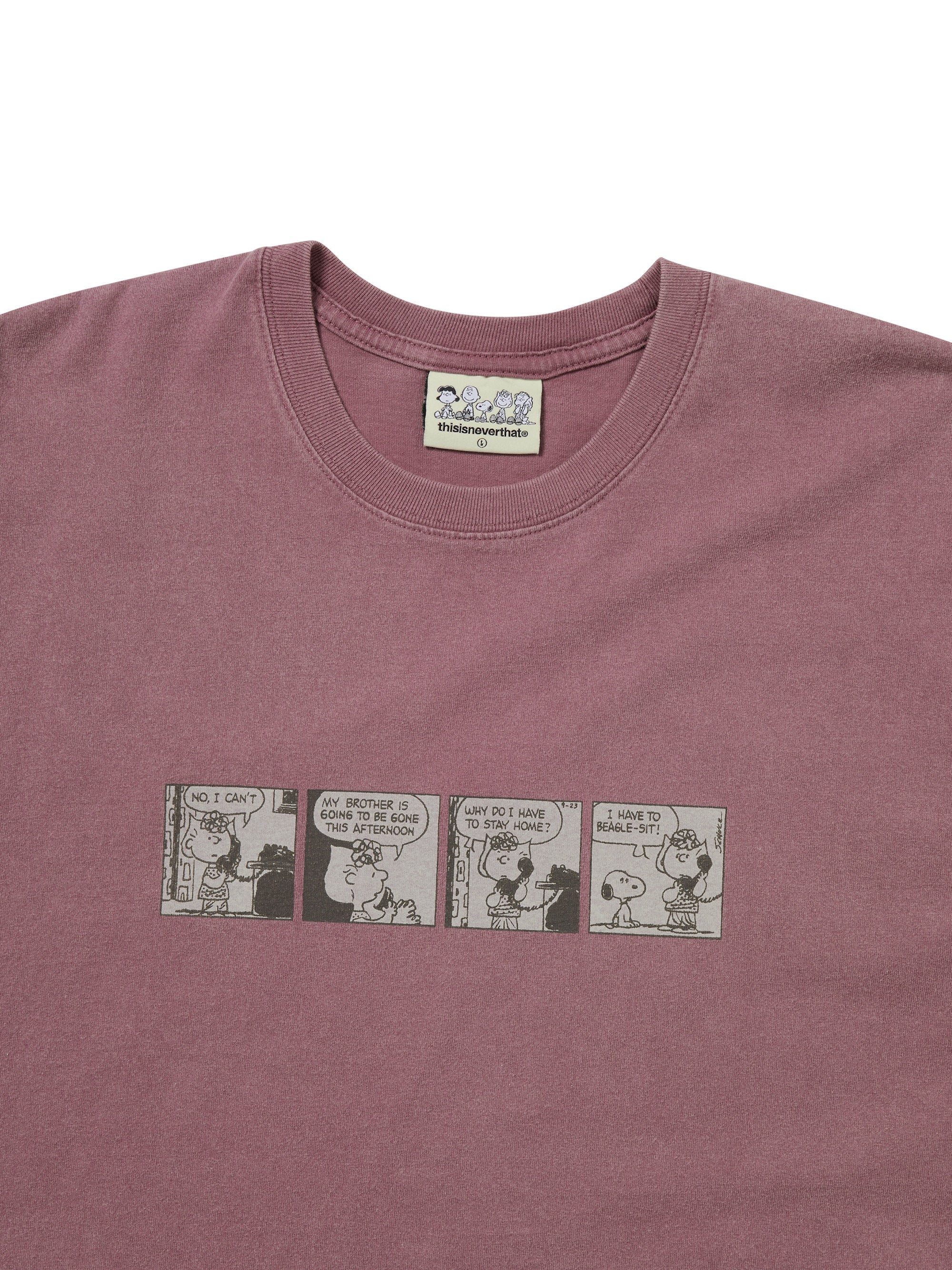thisisneverthat - TNT PEANUTS Comic Strip Tee (Fuchsia) product image 2 | TRAB K-Fashion Australia
