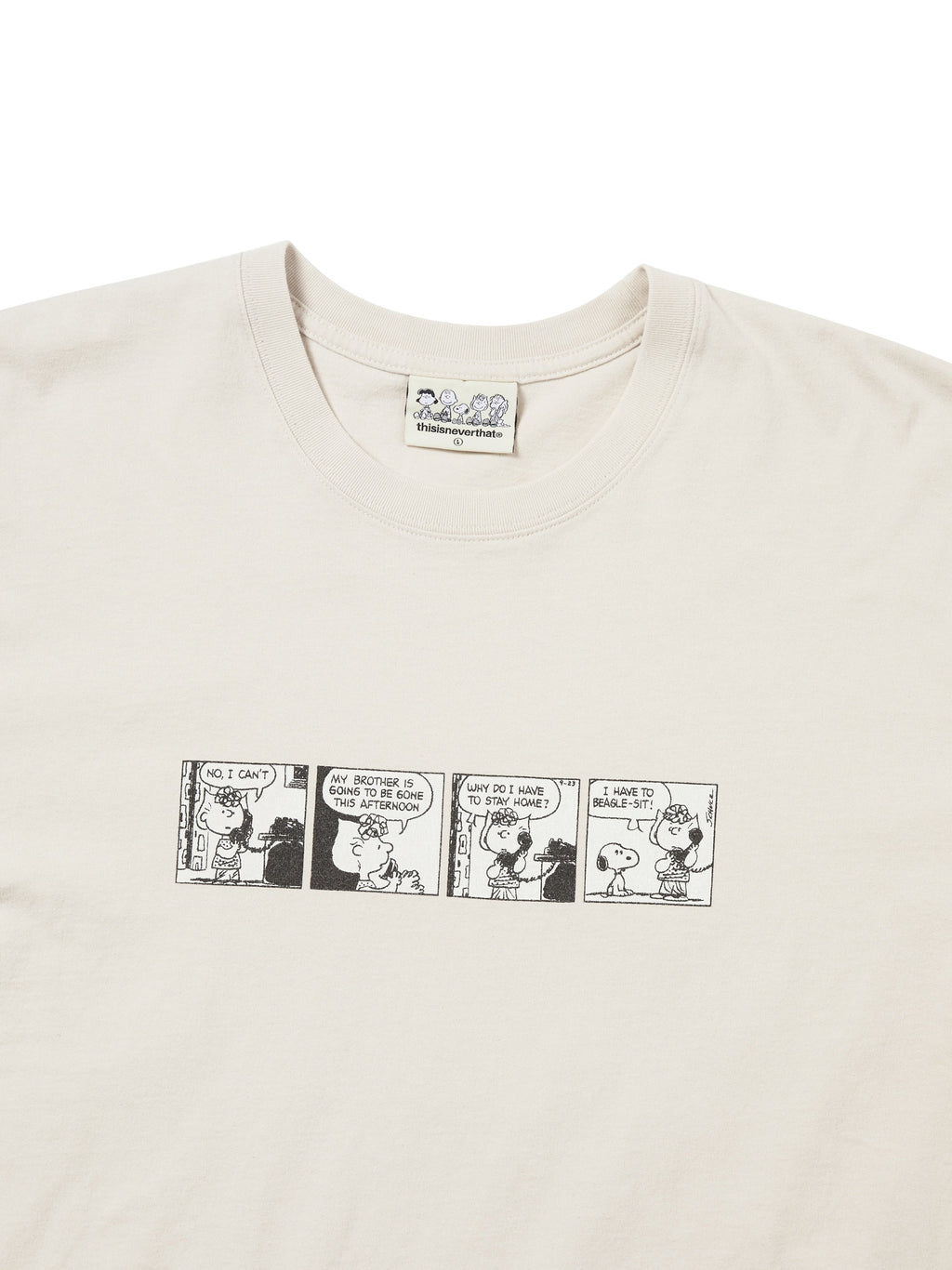 thisisneverthat - TNT PEANUTS Comic Strip Tee (Natural) product image 2 | TRAB K-Fashion Australia