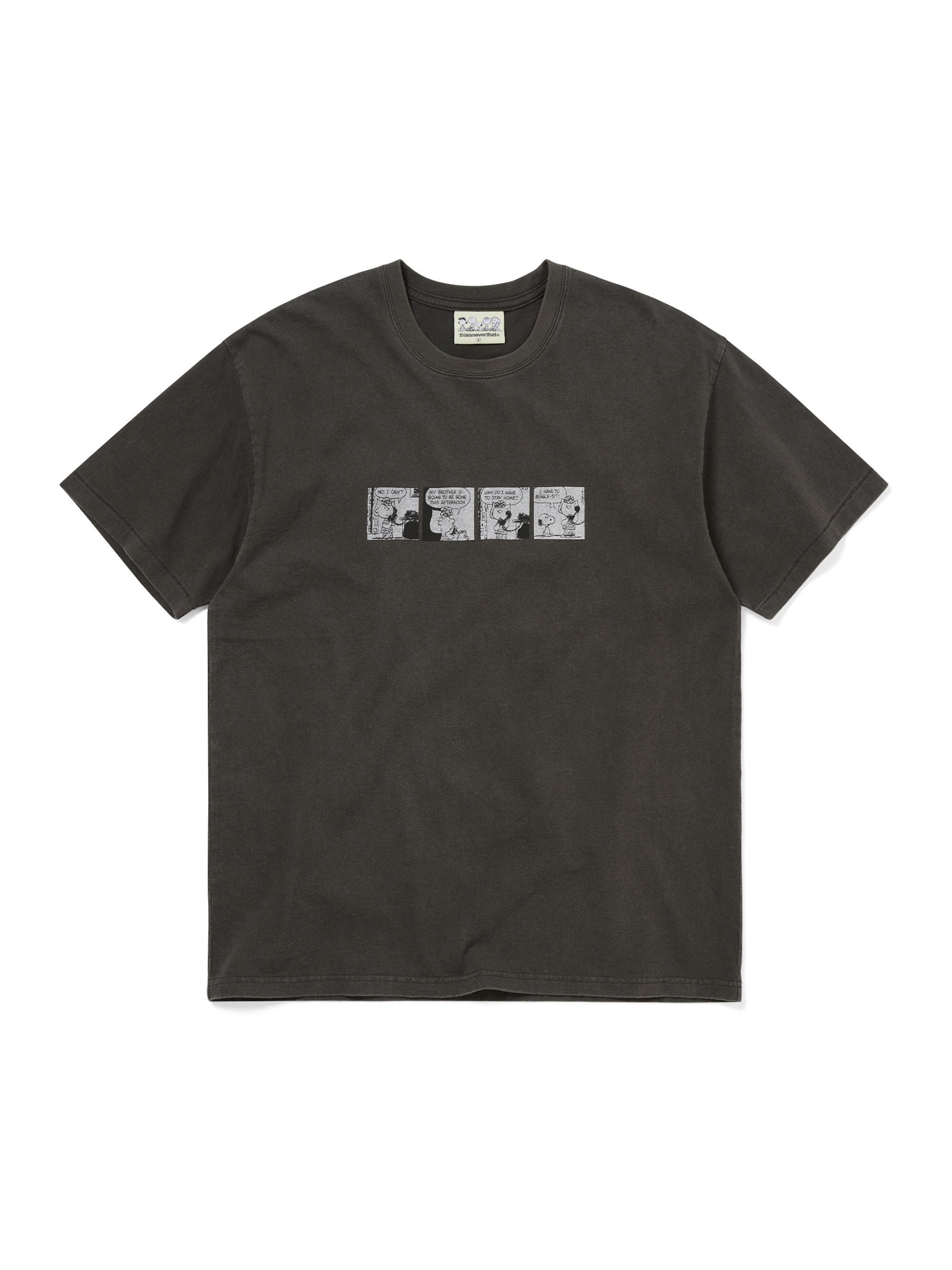 thisisneverthat - TNT PEANUTS Comic Strip Tee (Black) product image 1 | TRAB K-Fashion Australia
