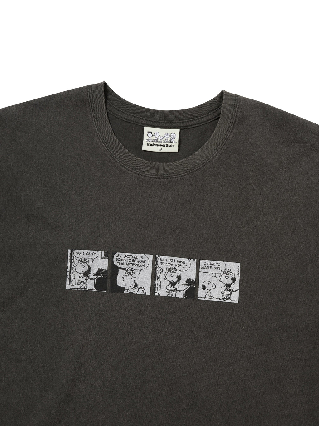 thisisneverthat - TNT PEANUTS Comic Strip Tee (Black) product image 2 | TRAB K-Fashion Australia