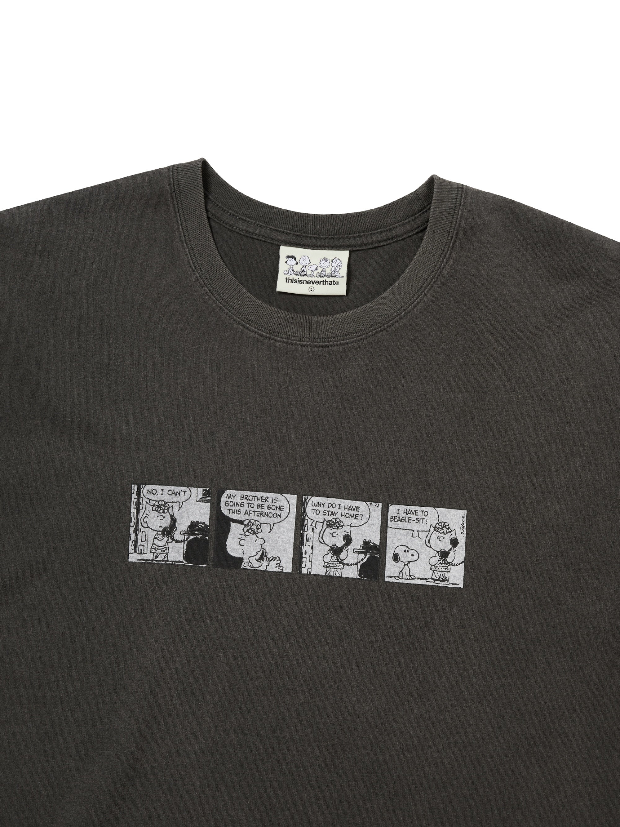 thisisneverthat - TNT PEANUTS Comic Strip Tee (Black) product image 2 | TRAB K-Fashion Australia