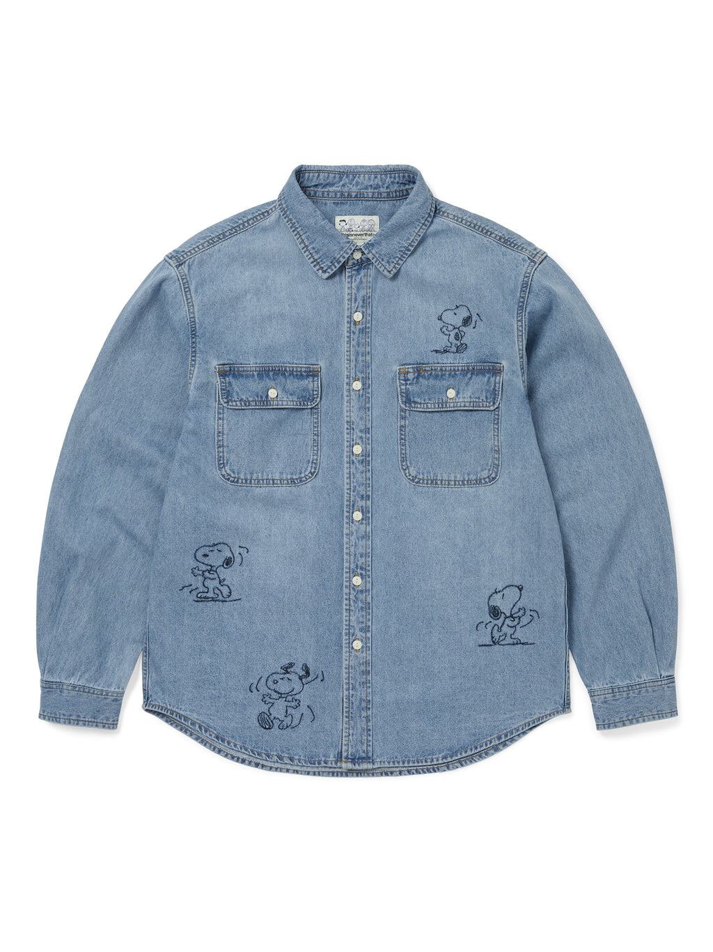 thisisneverthat - TNT PEANUTS Denim Shirt (Blue) product image 1 | TRAB K-Fashion Australia