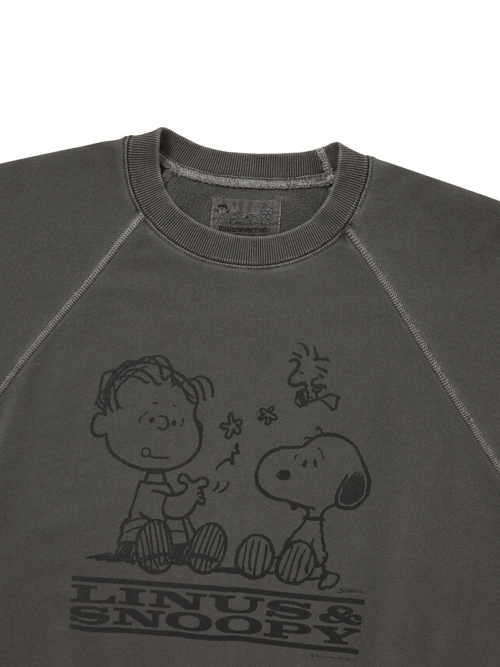 thisisneverthat - TNT PEANUTS Faded Crewneck Blue (Charcoal) product image 2 | TRAB K-Fashion Australia