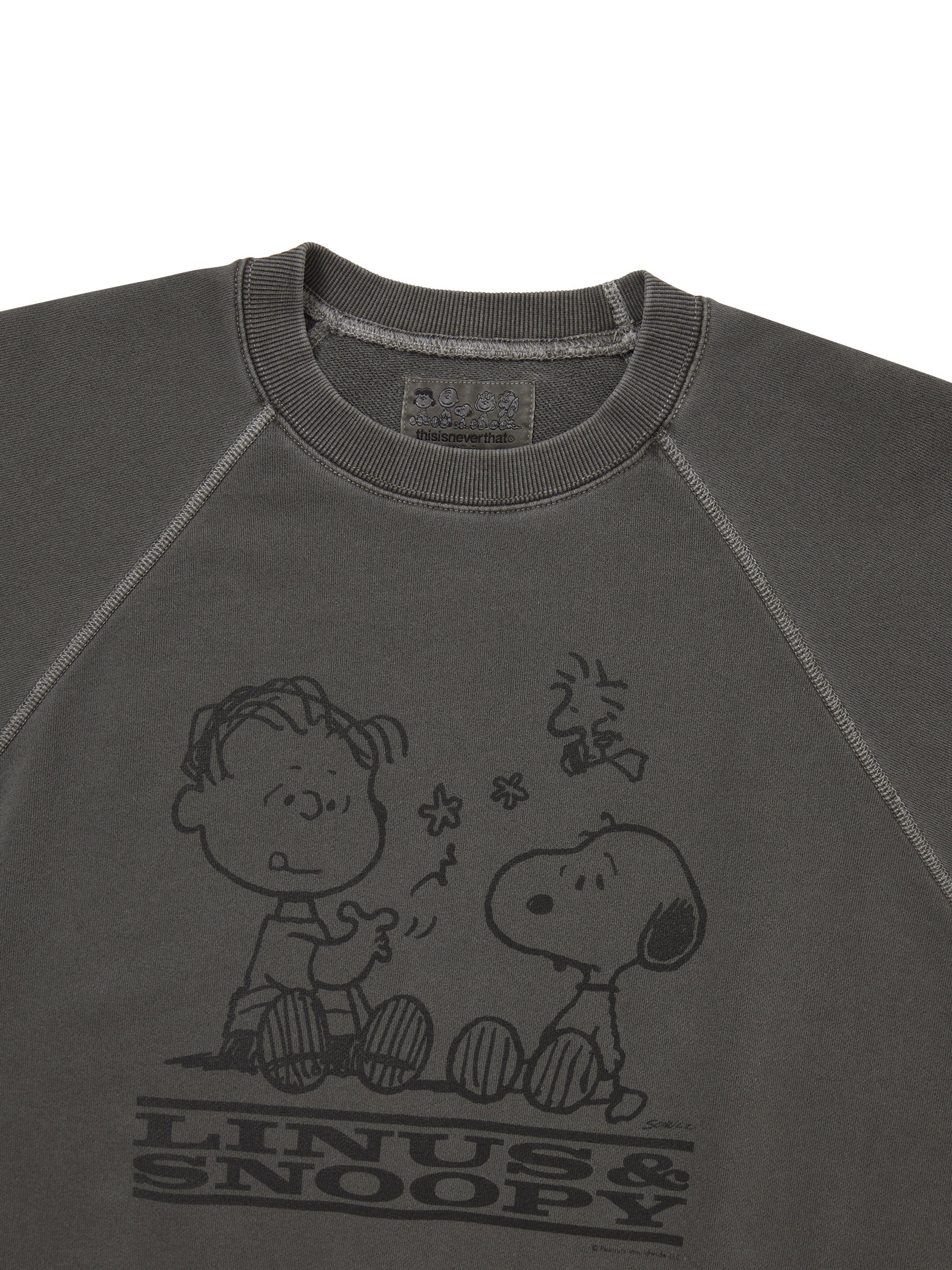 thisisneverthat - TNT PEANUTS Faded Crewneck Blue (Charcoal) product image 2 | TRAB K-Fashion Australia