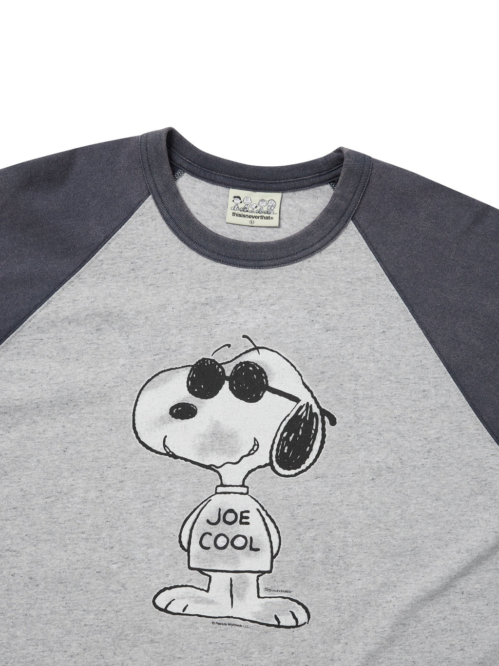 thisisneverthat - TNT PEANUTS Raglan Tee (Heather Grey) product image 2 | TRAB K-Fashion Australia