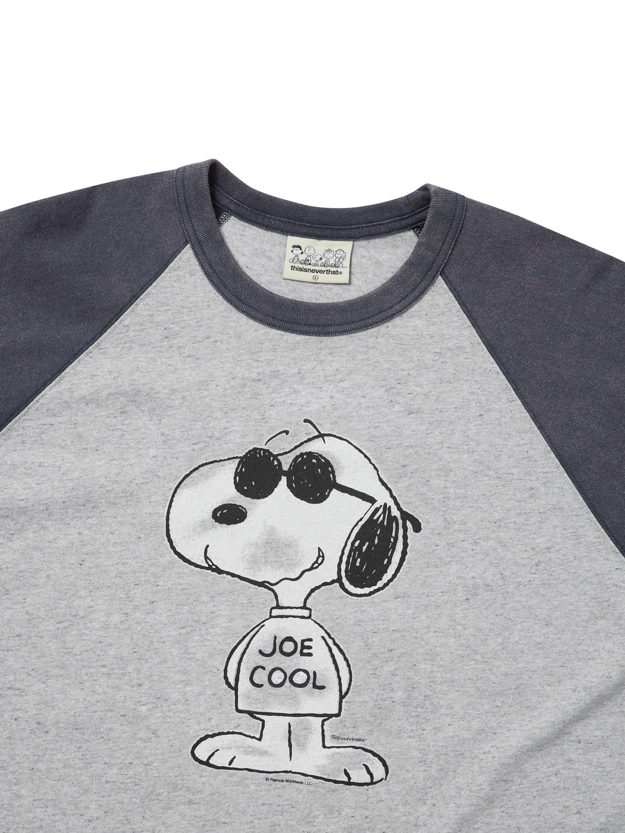 thisisneverthat - TNT PEANUTS Raglan Tee (Grey) product image 2 | TRAB K-Fashion Australia