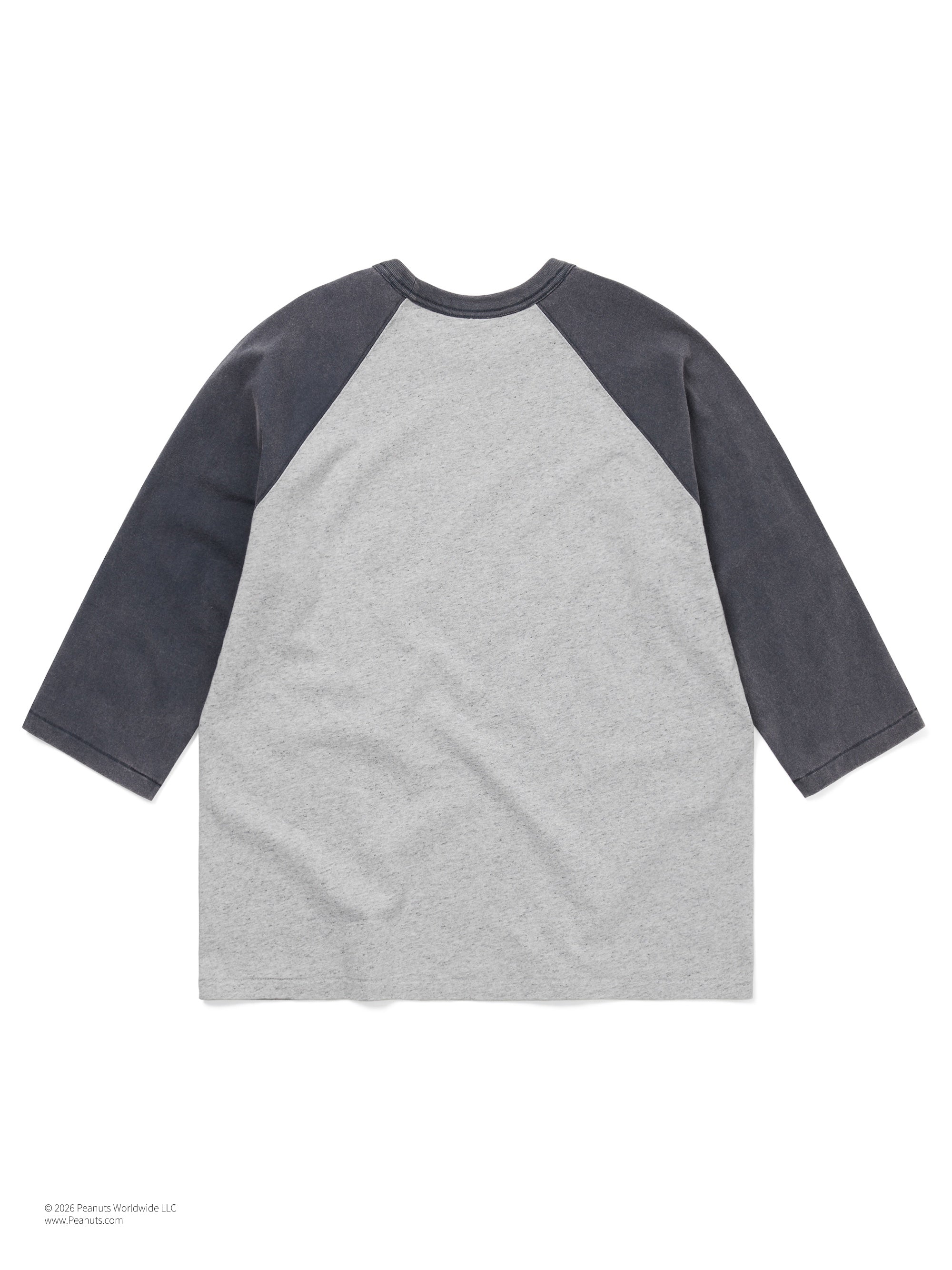 thisisneverthat - TNT PEANUTS Raglan Tee (Grey) product image 3 | TRAB K-Fashion Australia