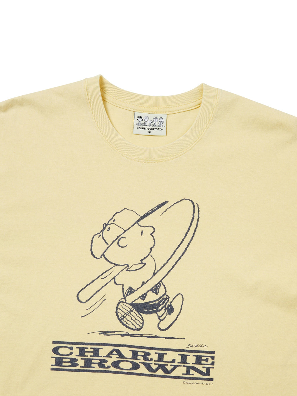 thisisneverthat - TNT PEANUTS Tee (Faded Yellow) product image 2 | TRAB K-Fashion Australia