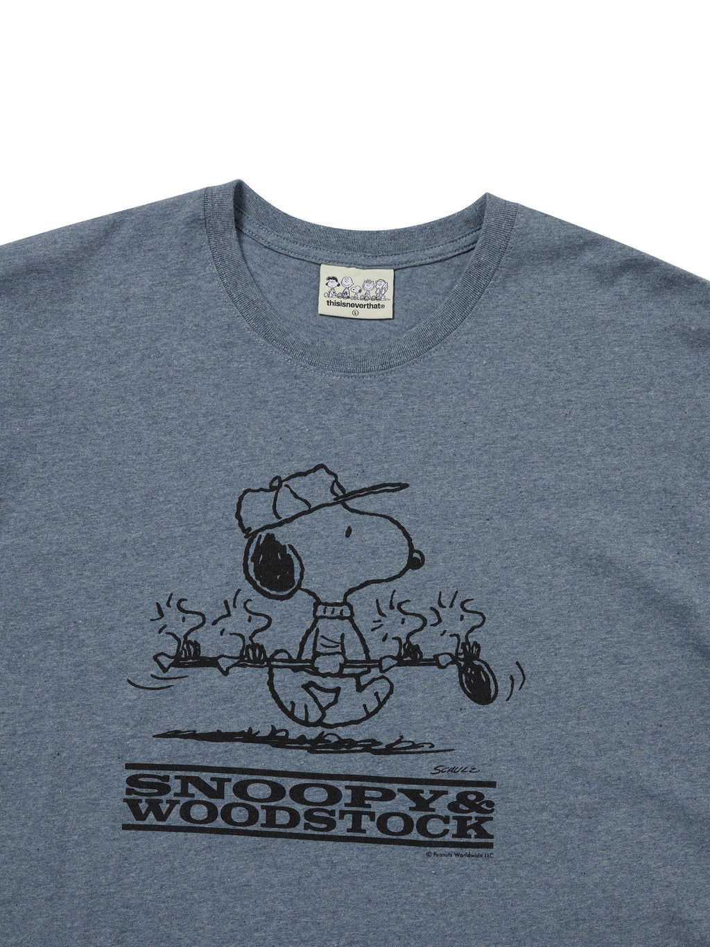 thisisneverthat - TNT PEANUTS Tee (Heather Blue) product image 2 | TRAB K-Fashion Australia