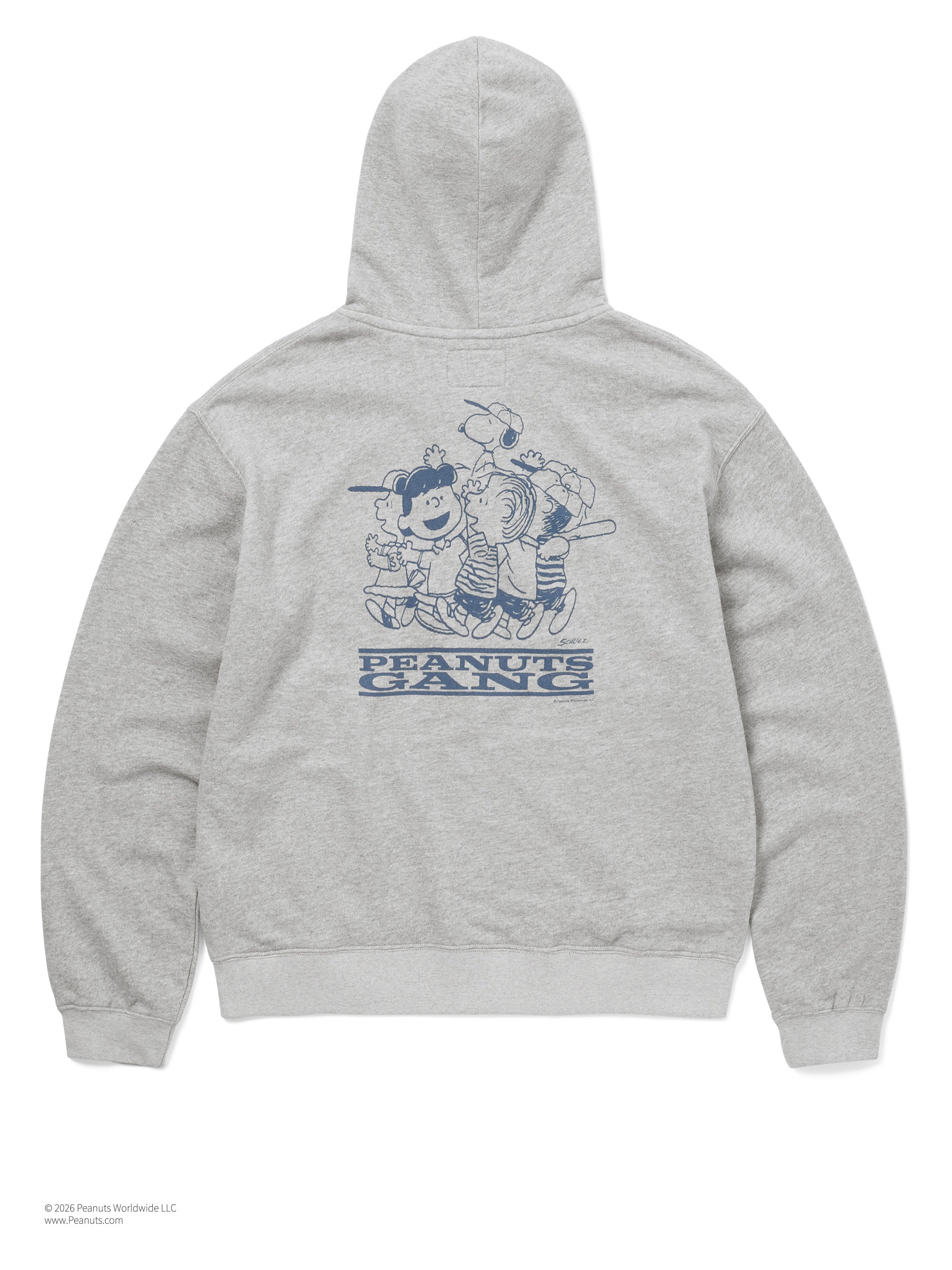 thisisneverthat - TNT PEANUTS Zip Up Hoodie (Heather Grey) product image 3 | TRAB K-Fashion Australia