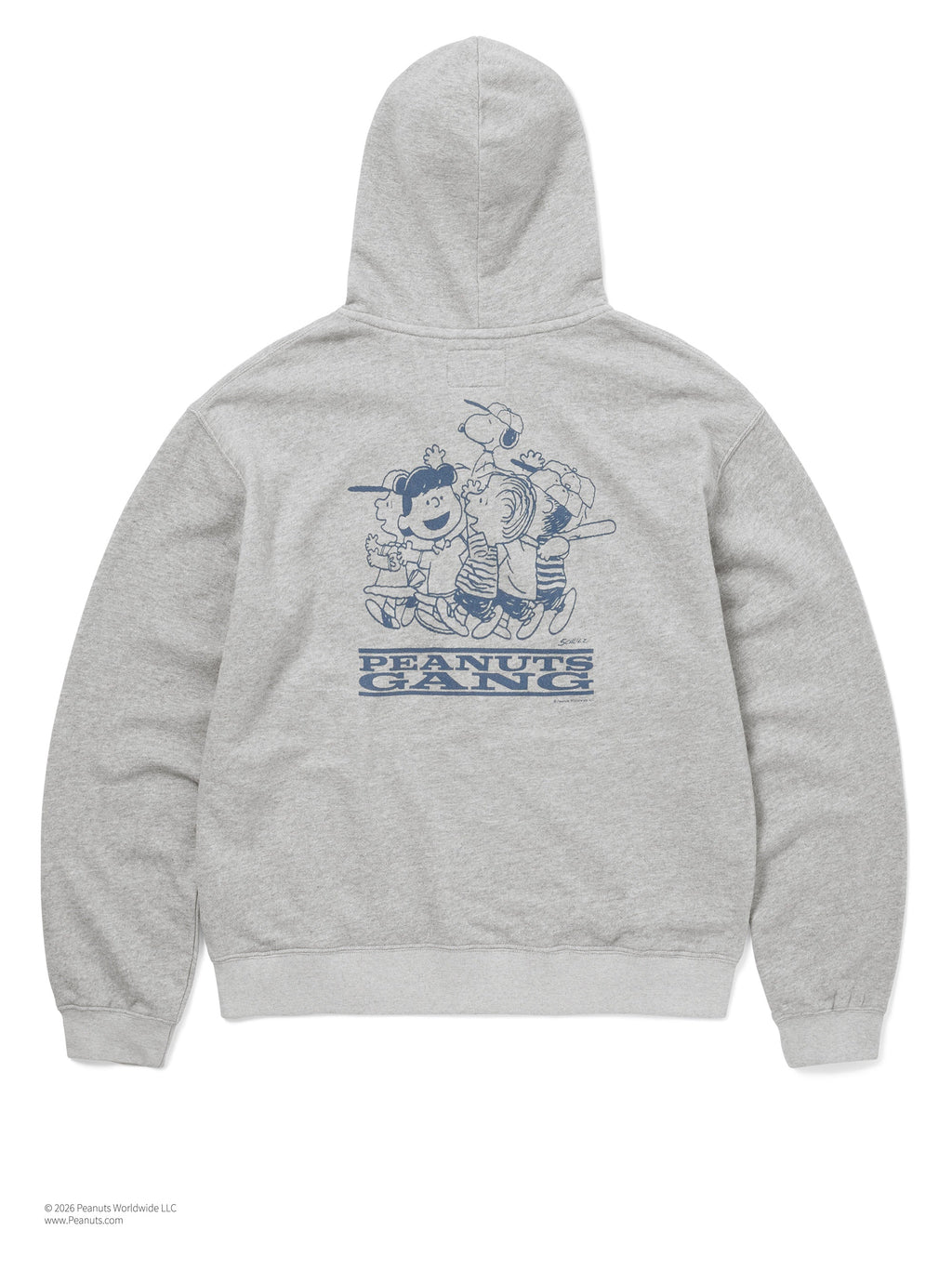 thisisneverthat - TNT PEANUTS Zip Up Hoodie (Heather Grey) product image 3 | TRAB K-Fashion Australia